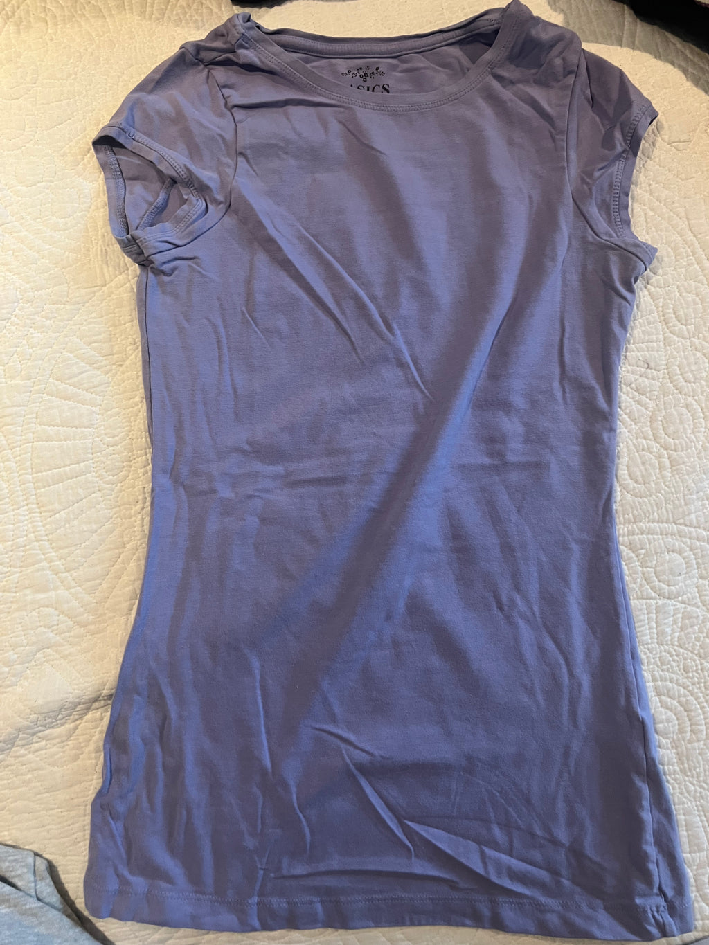 Purple fitted top