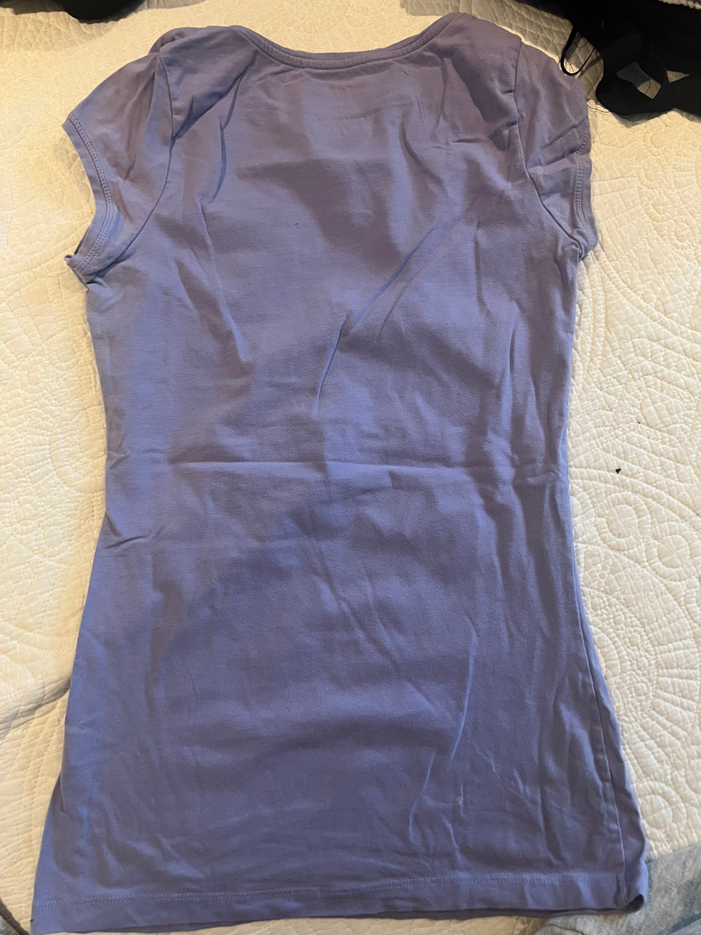 Purple fitted top