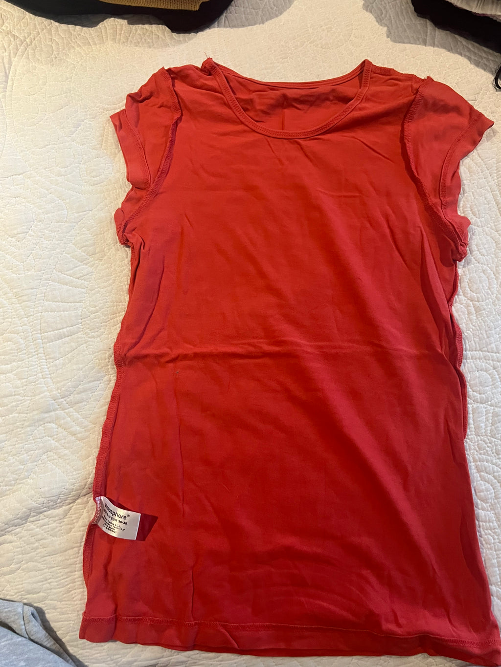 Red fitted top