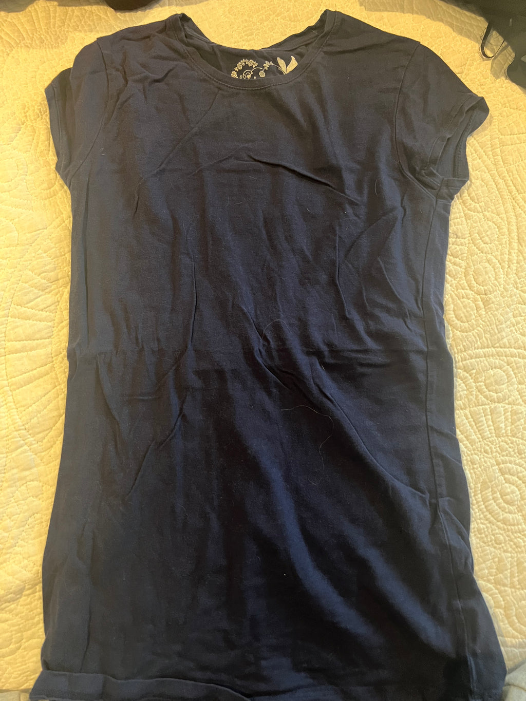 Navy fitted top