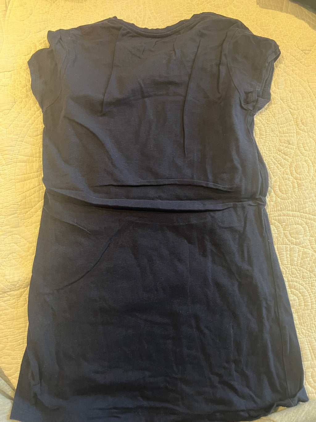Navy fitted top