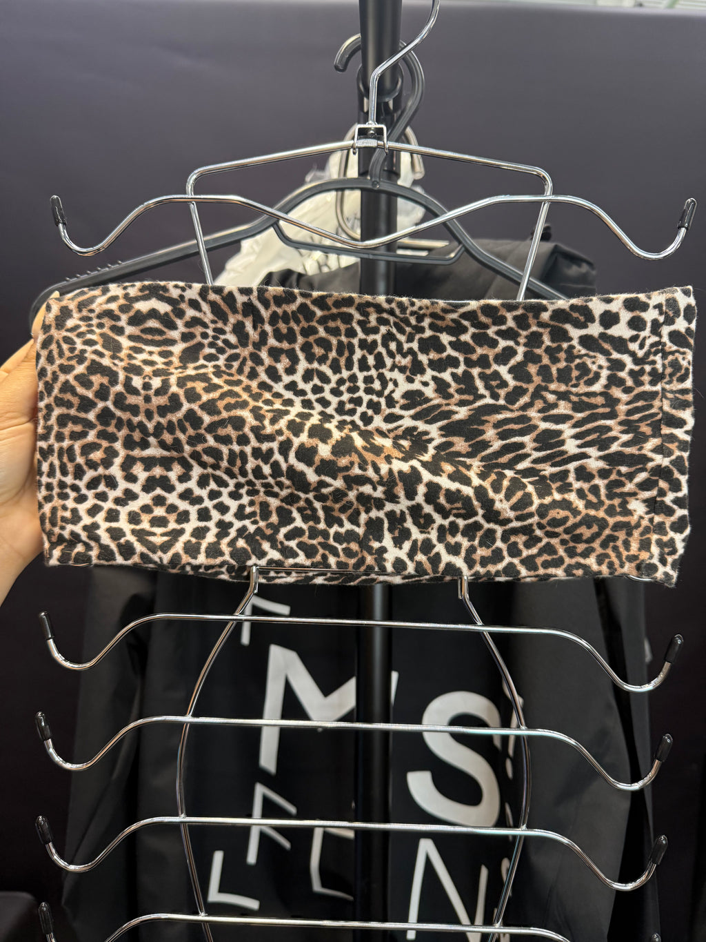 Leopard print bandeau top