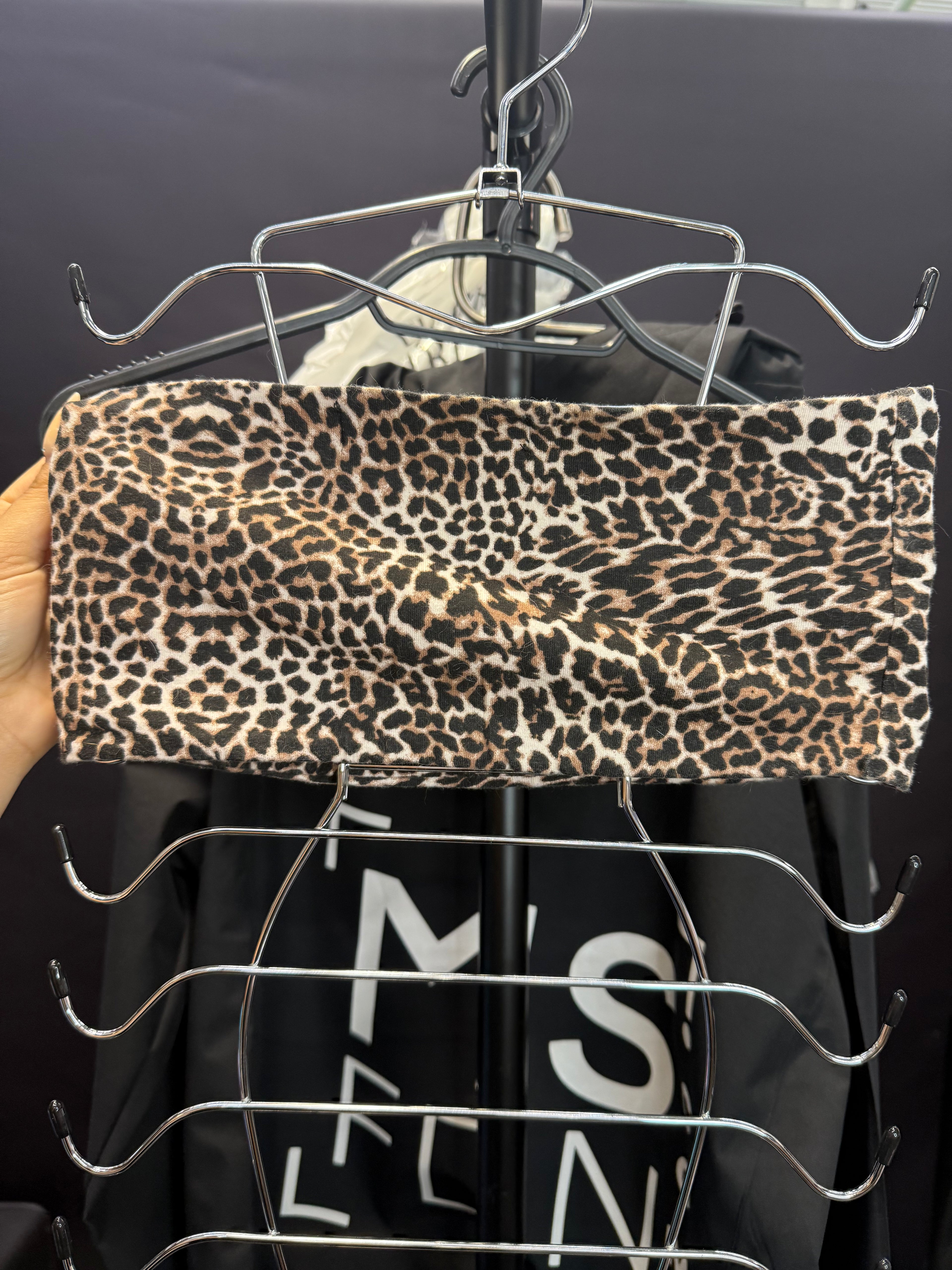 Leopard print bandeau top