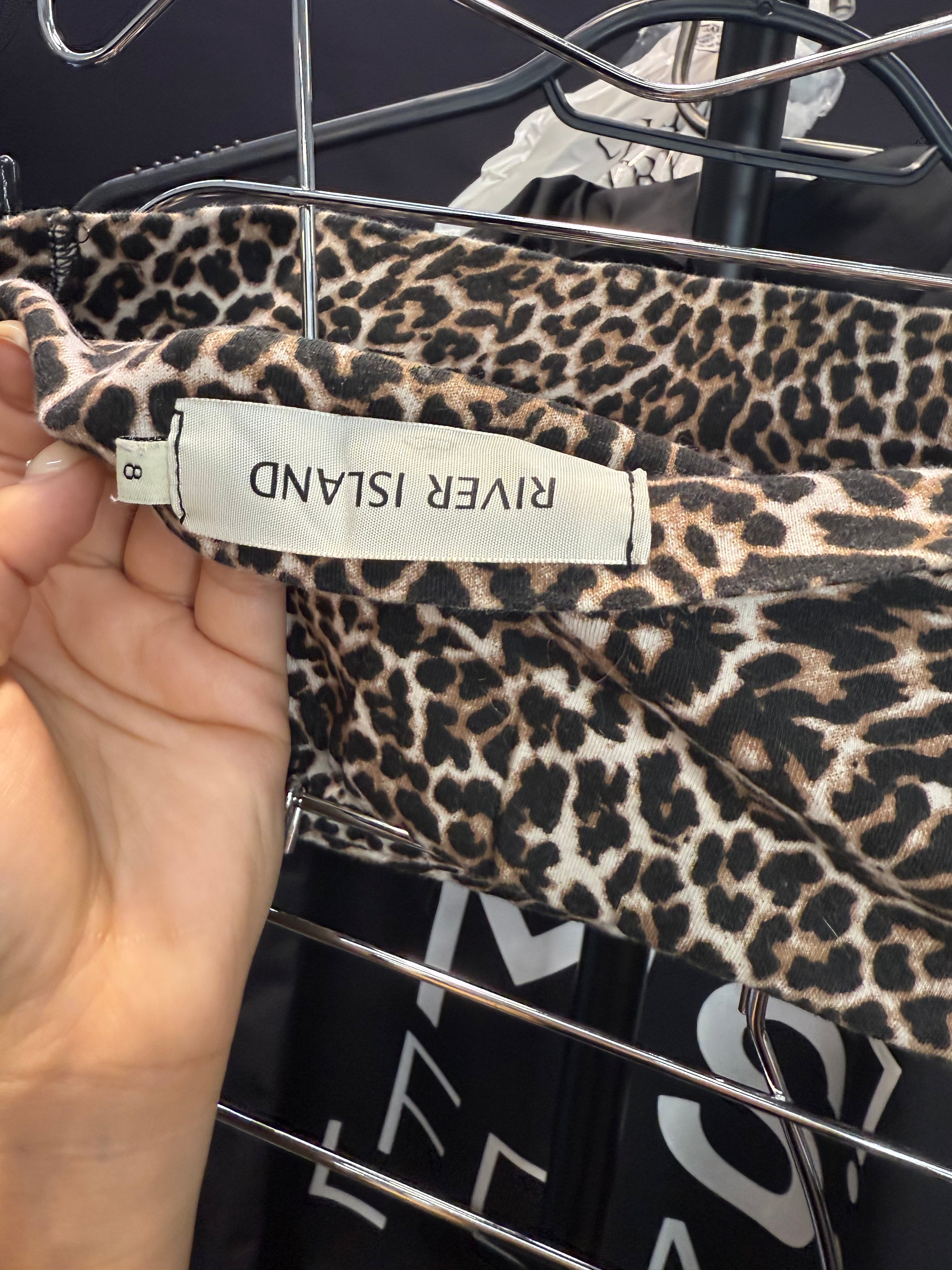 Leopard print bandeau top