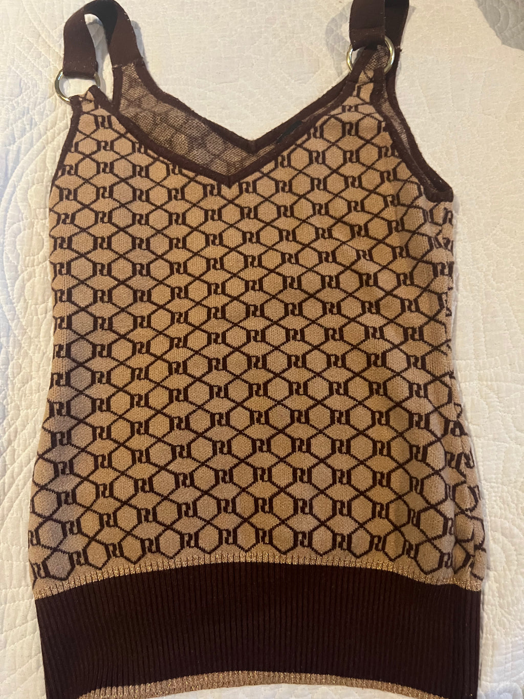Brown knitted top