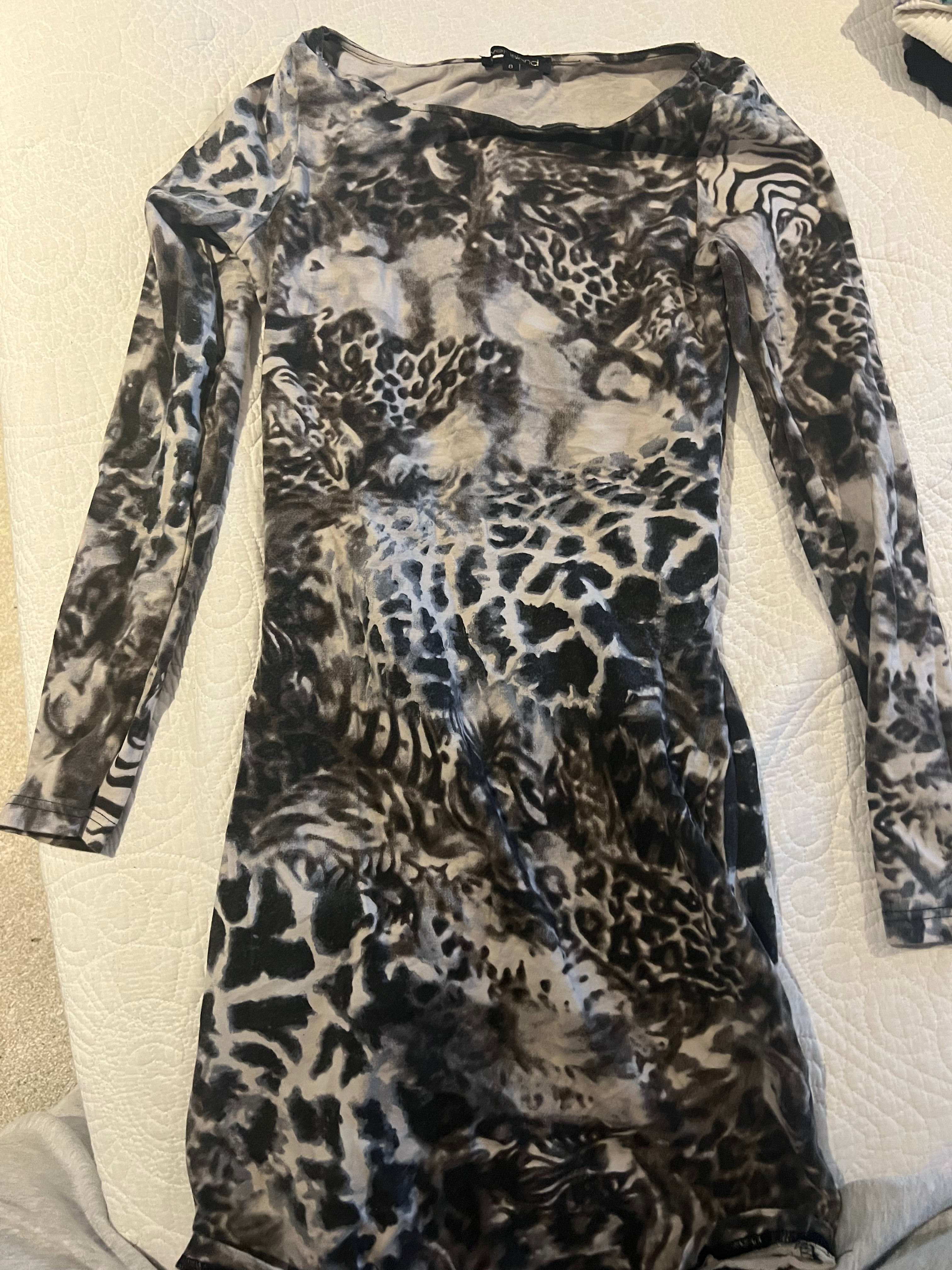 Animal print maxi dress