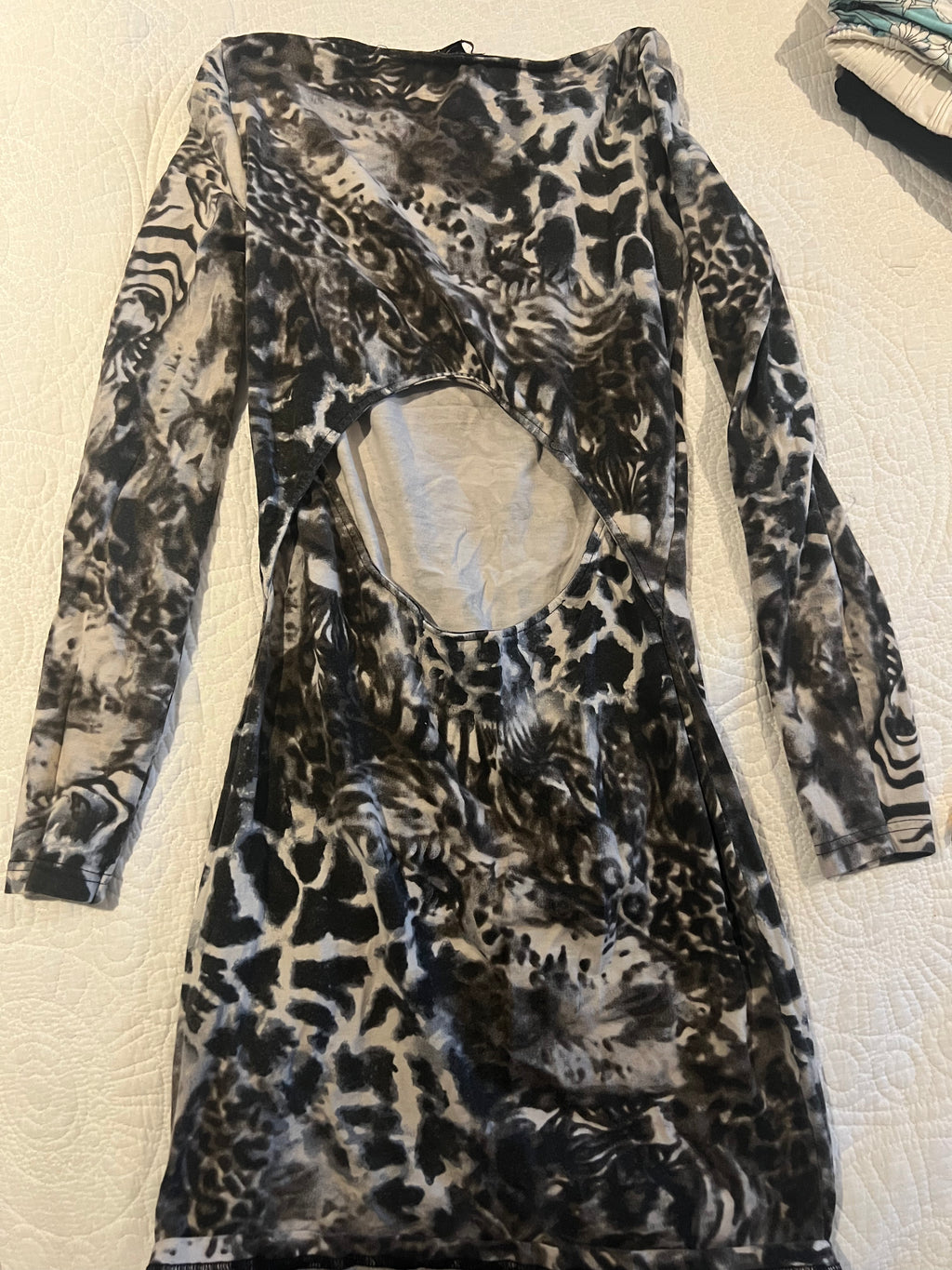 Animal print maxi dress