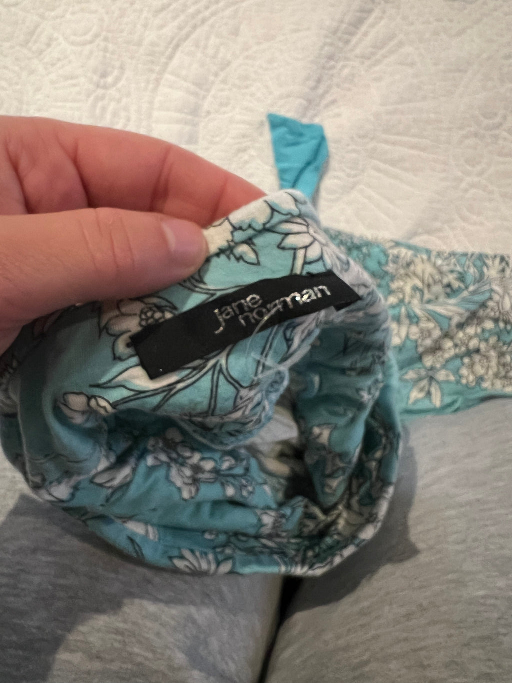 Blue flower print flowy dress