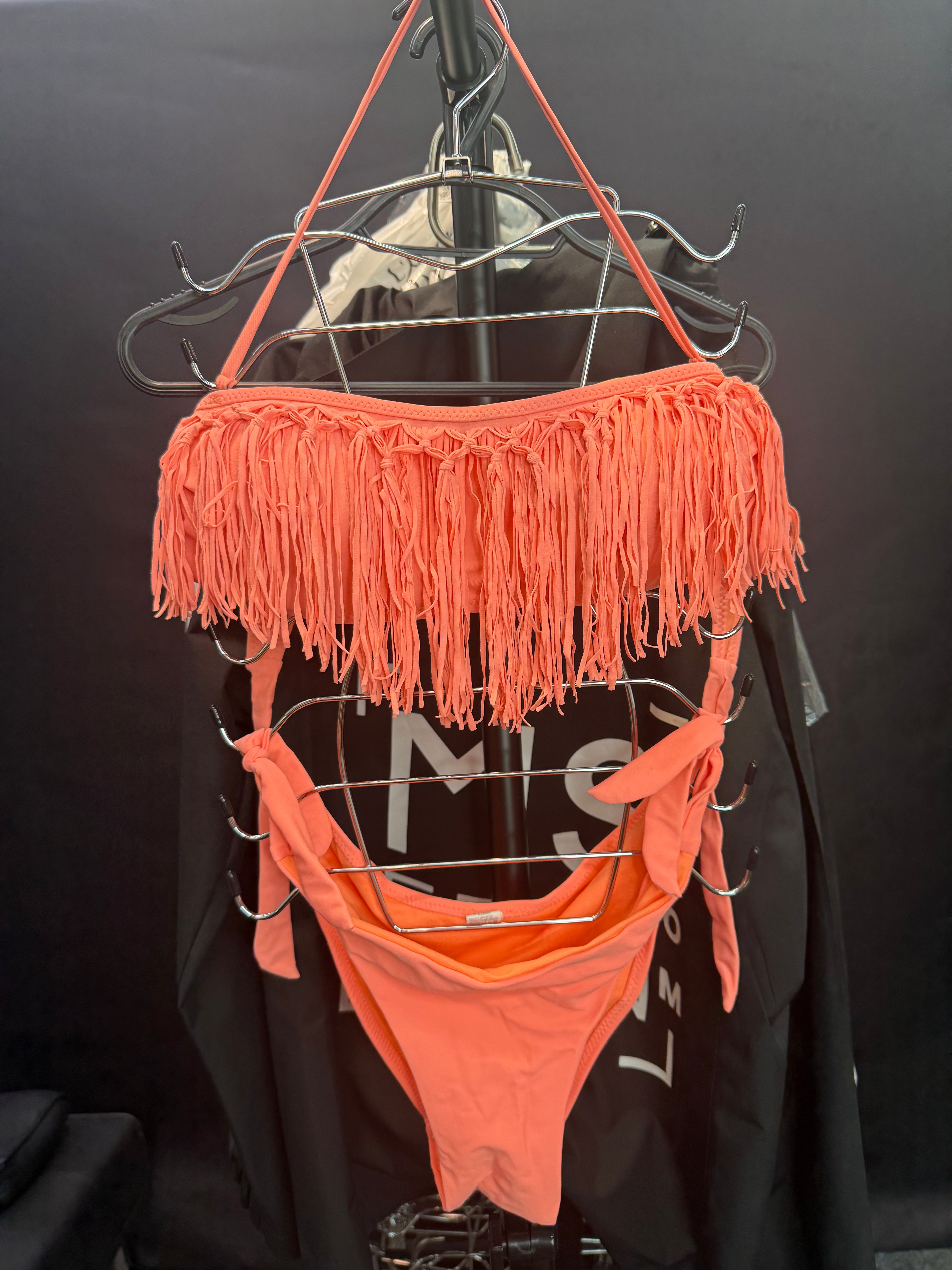 Brand new organge bikini with fringe