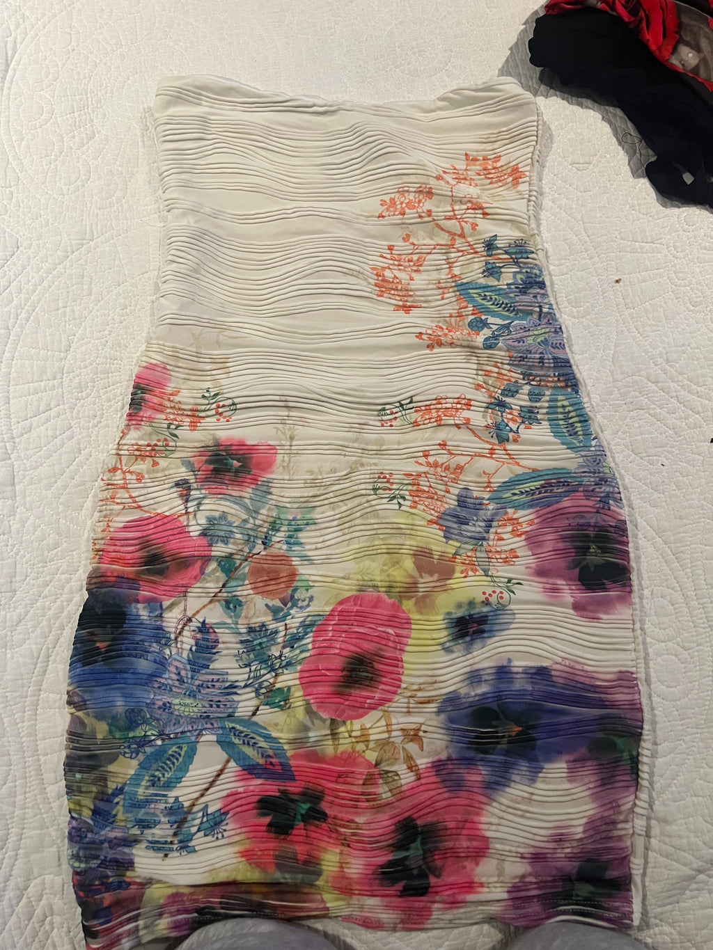 Mini flower print dress