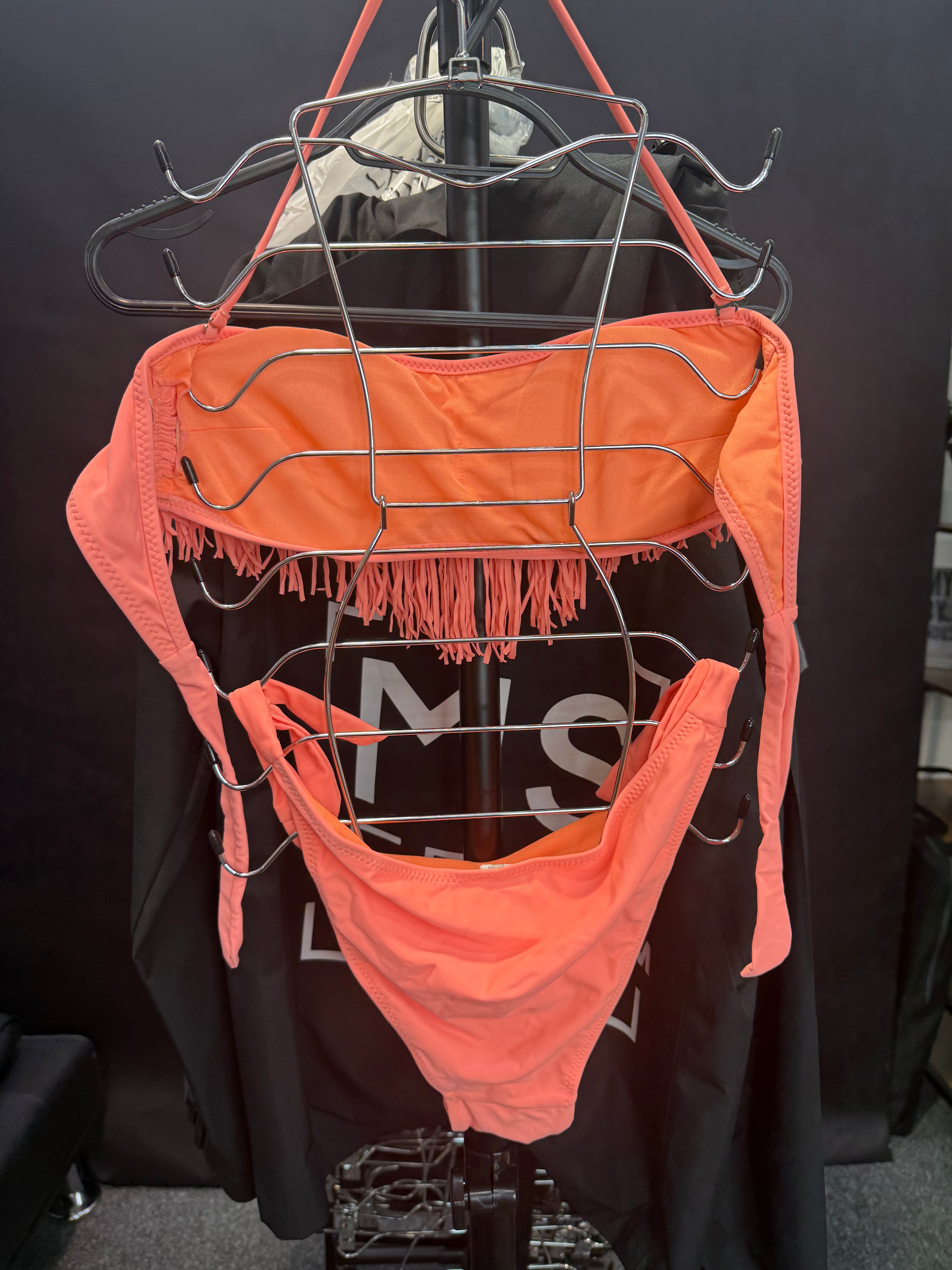 Brand new organge bikini with fringe