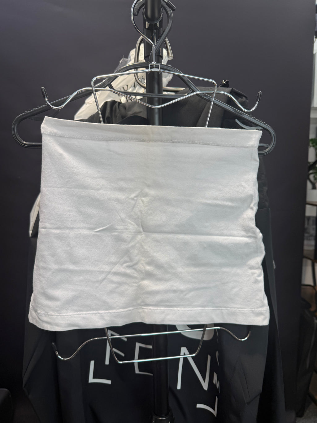 White bandeau top