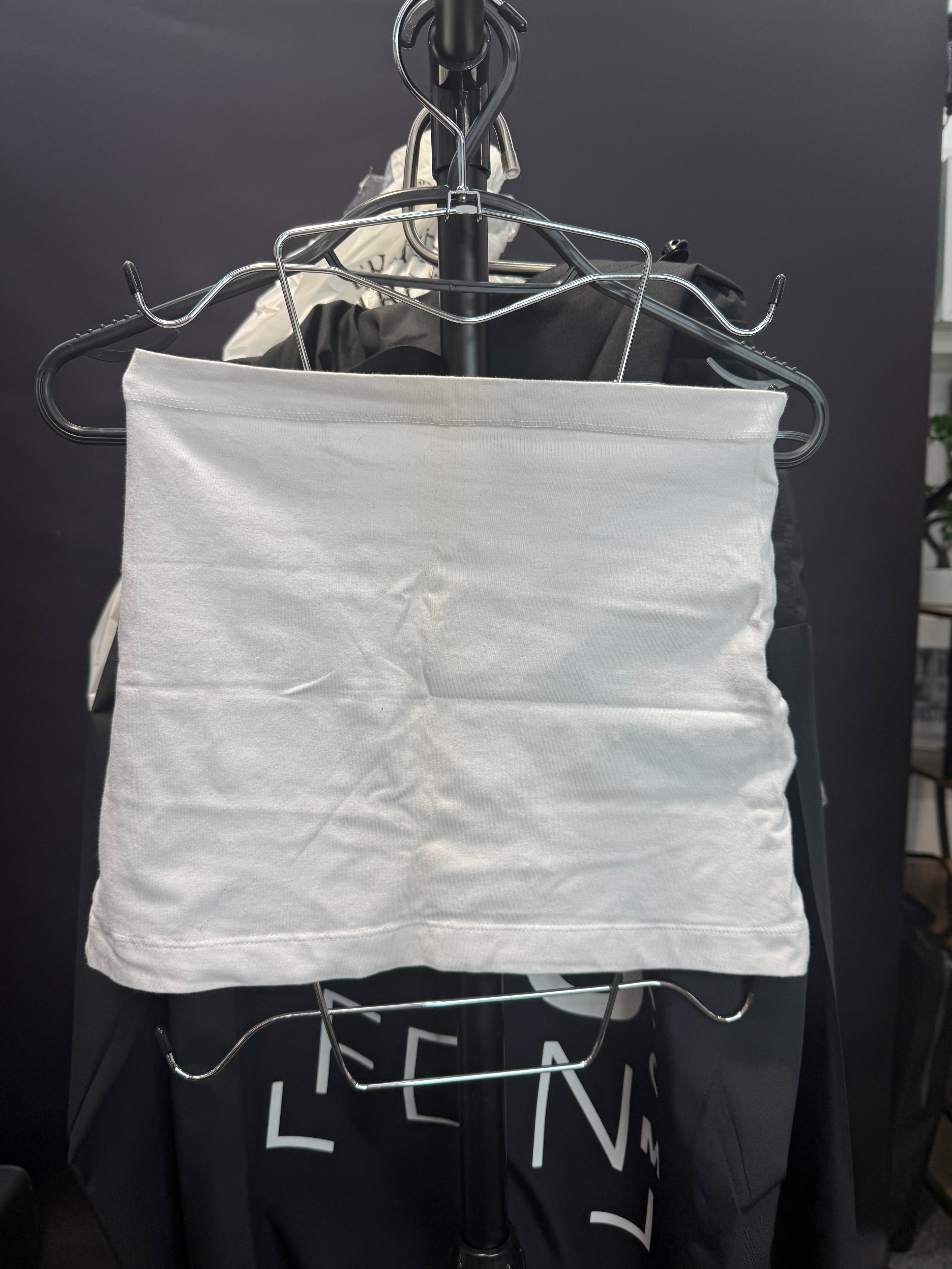 White bandeau top