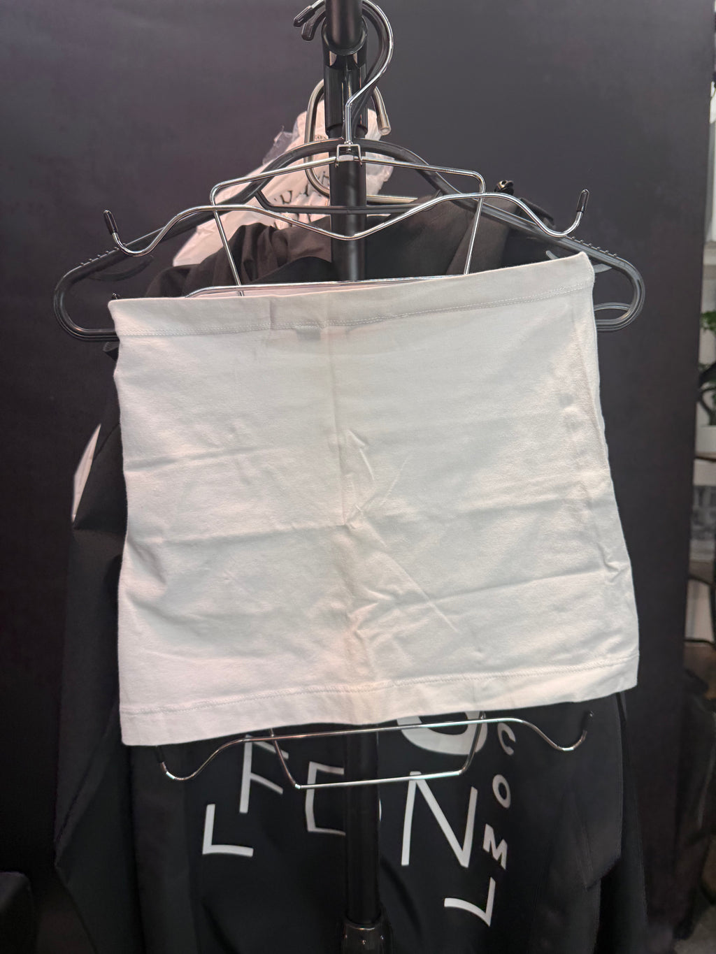 White bandeau top