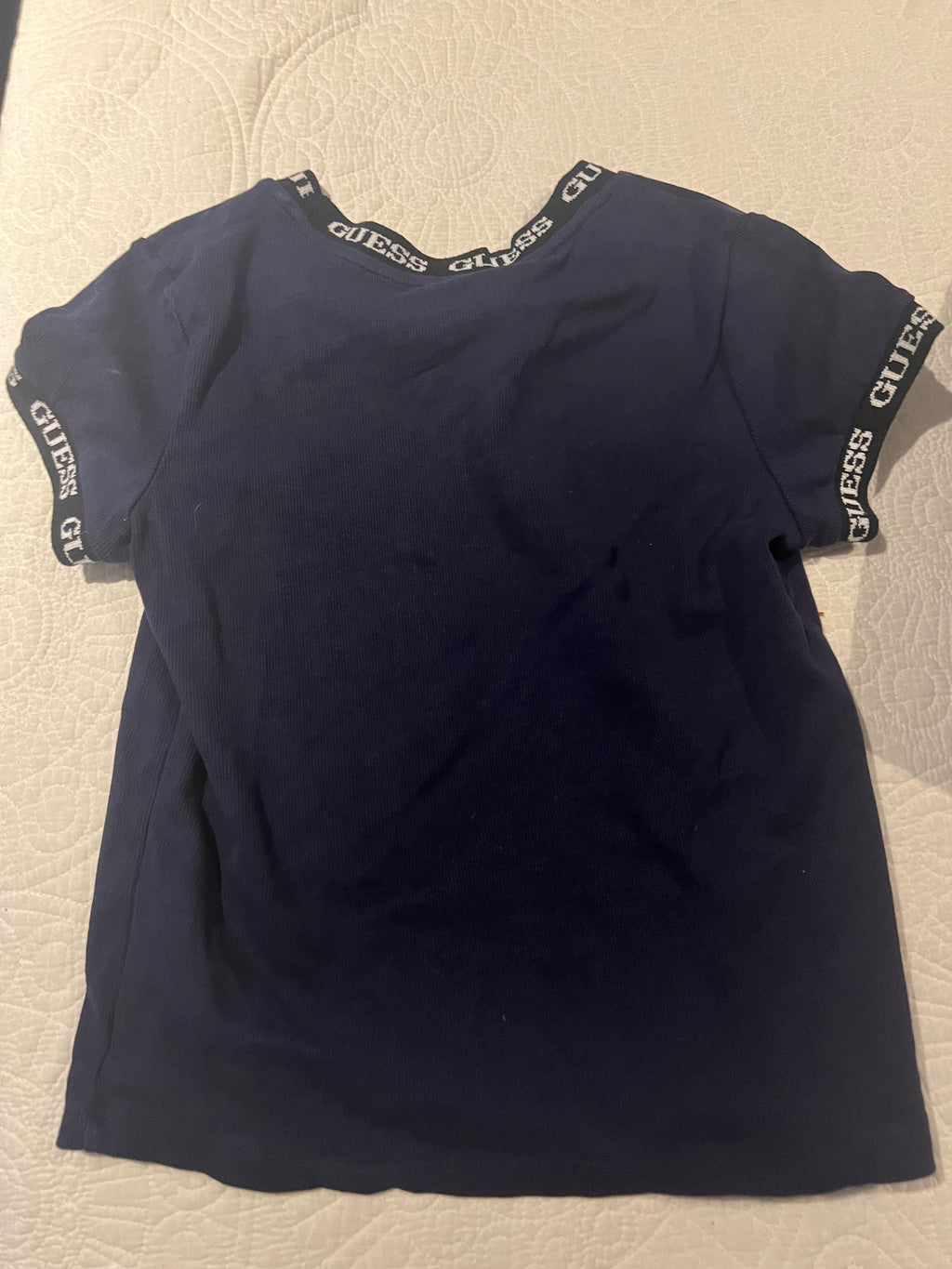 Navy Guess top