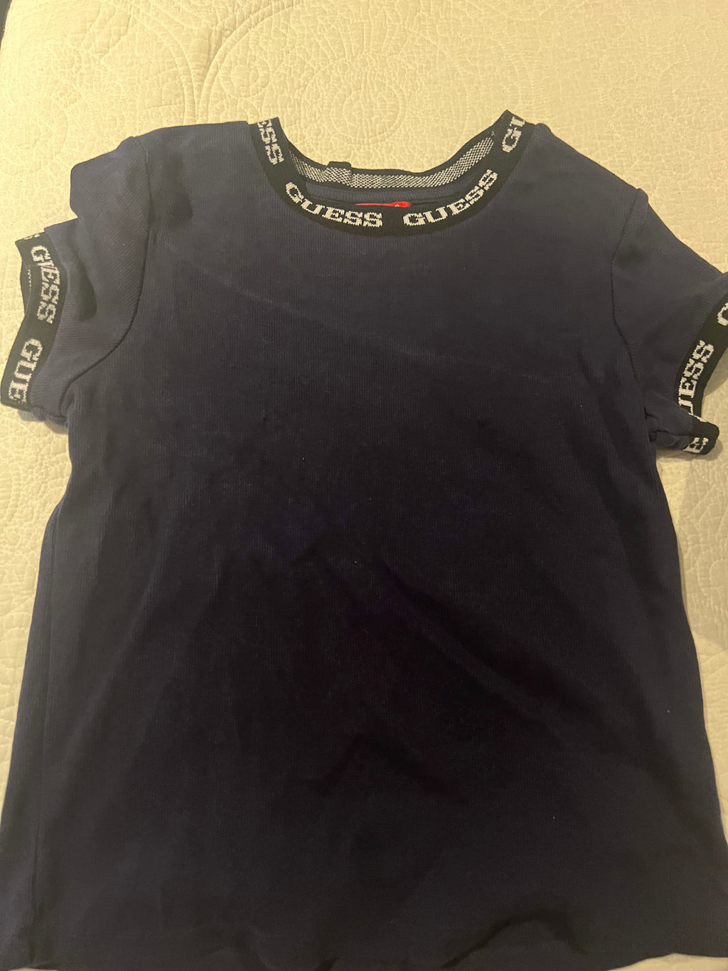 Navy Guess top