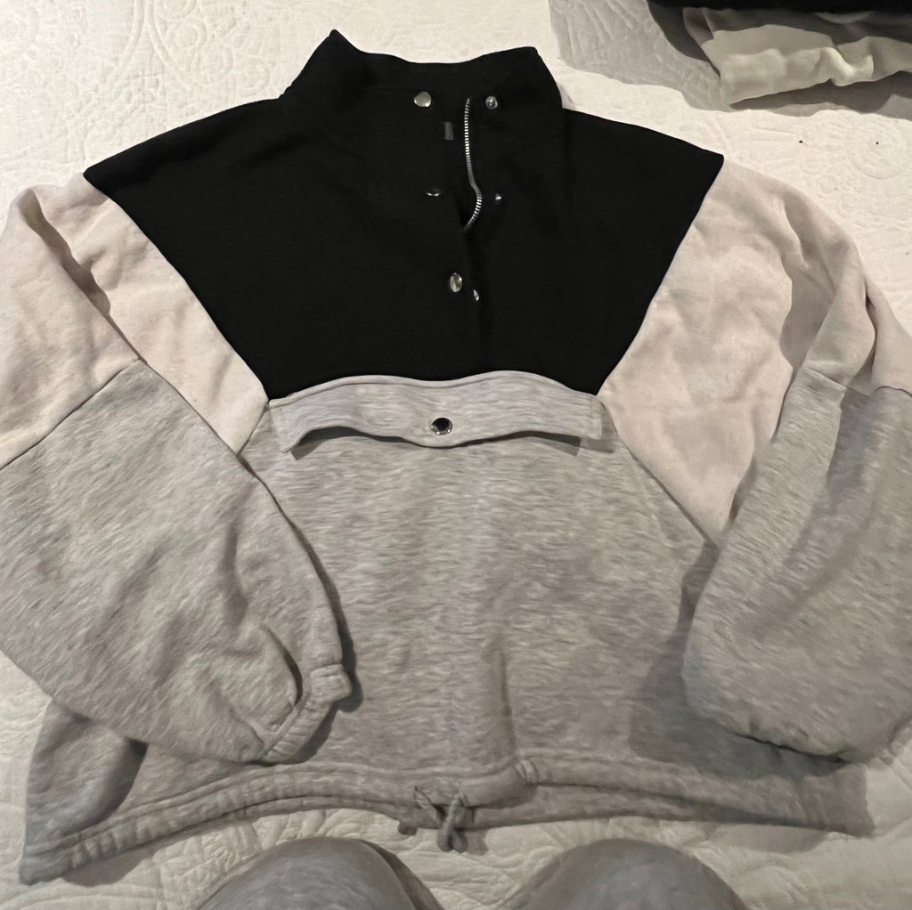 Black/grey long sleeve jumper