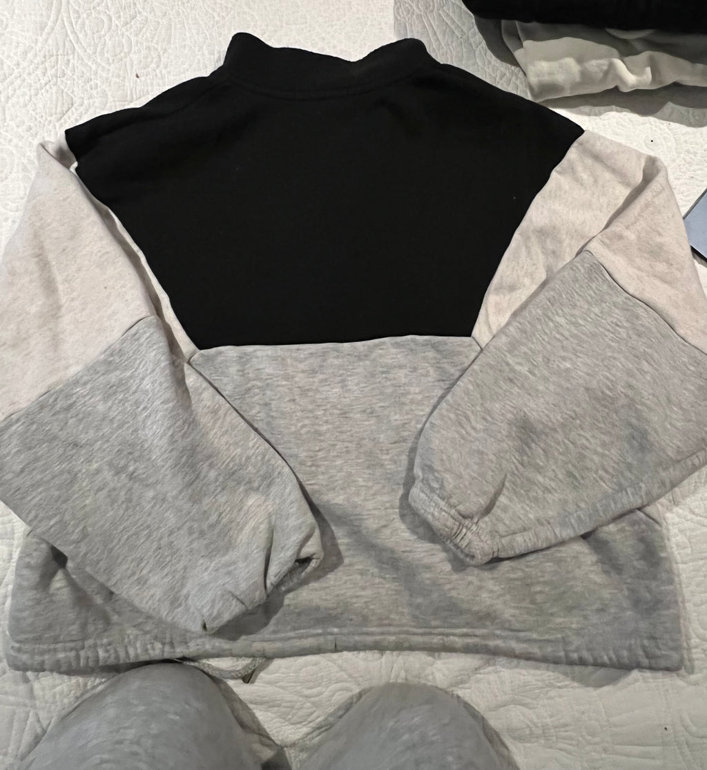 Black/grey long sleeve jumper