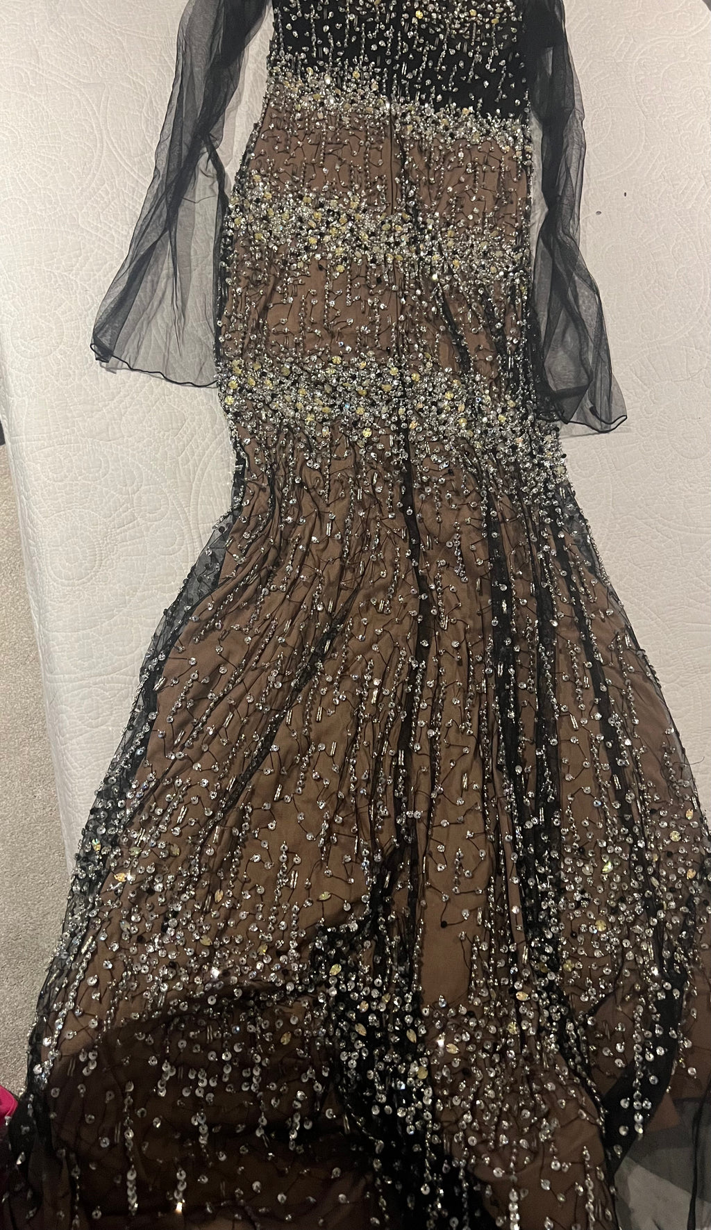 Maxi embroidery gown