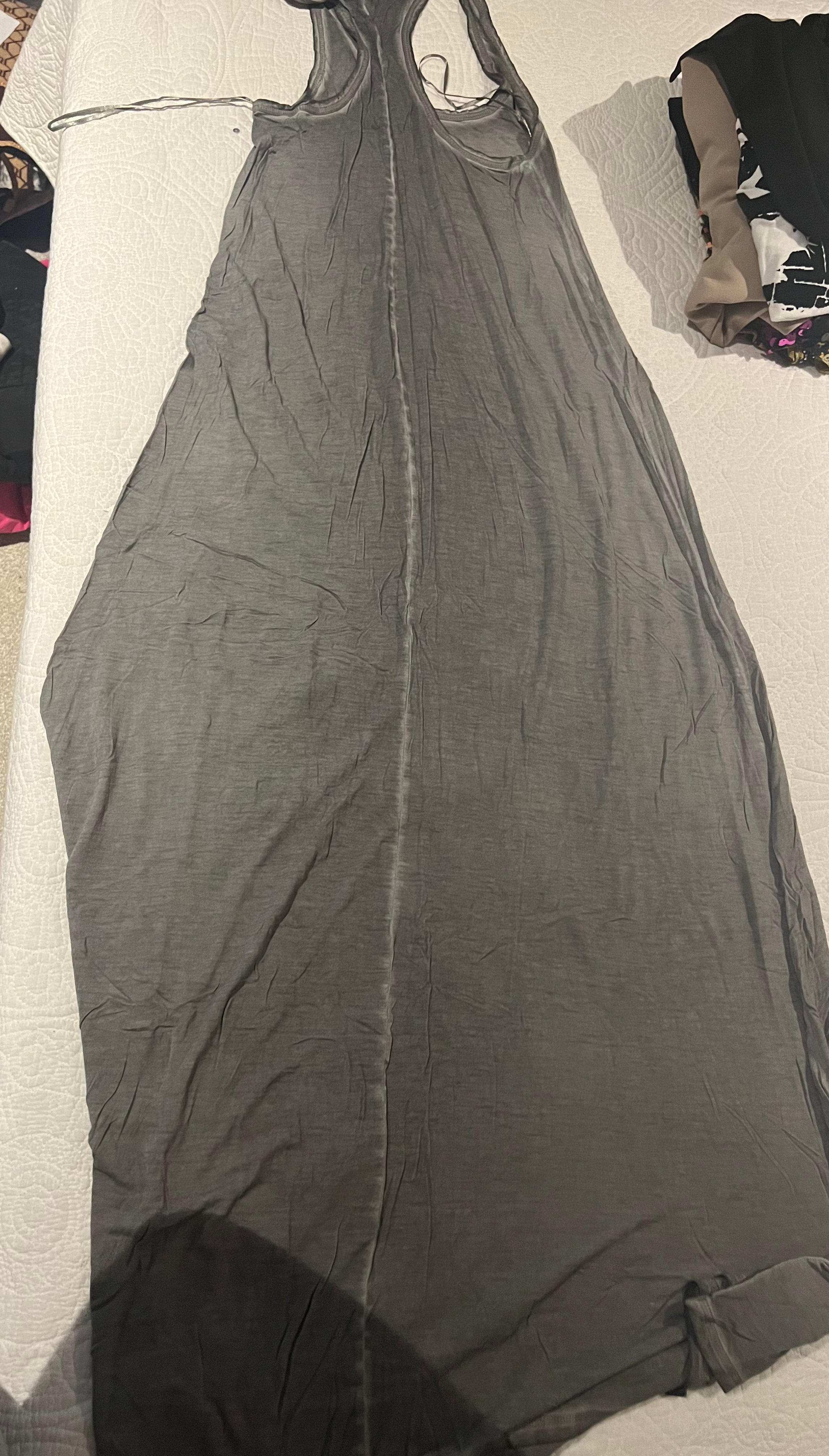 Maxi grey flowy dress