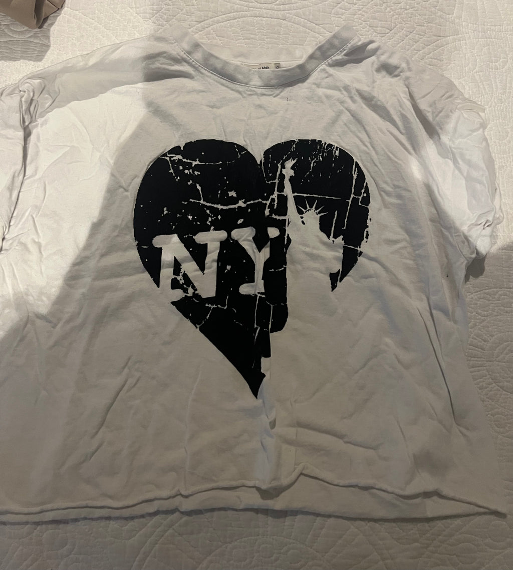 White NY top