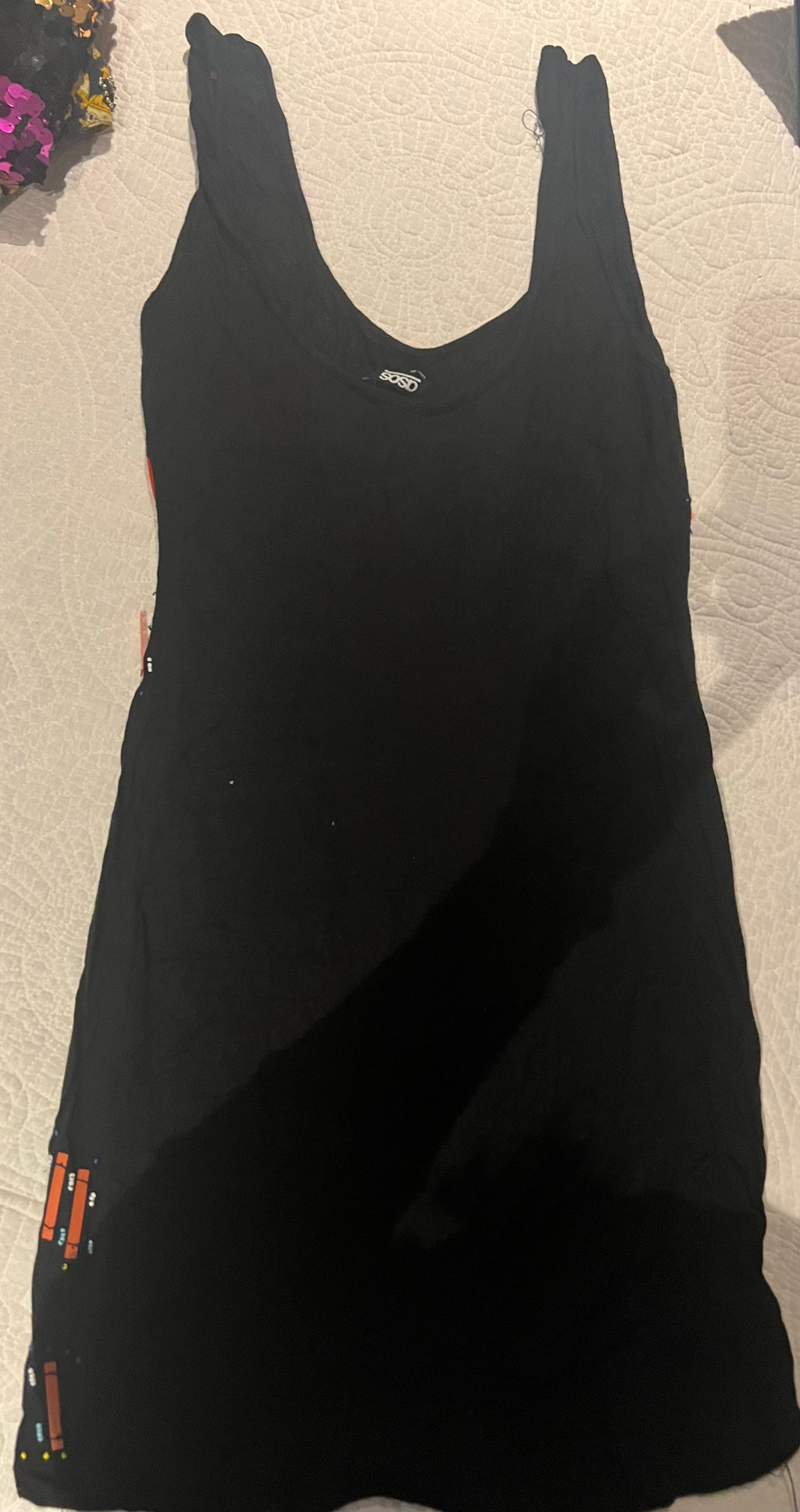 Black mini dress