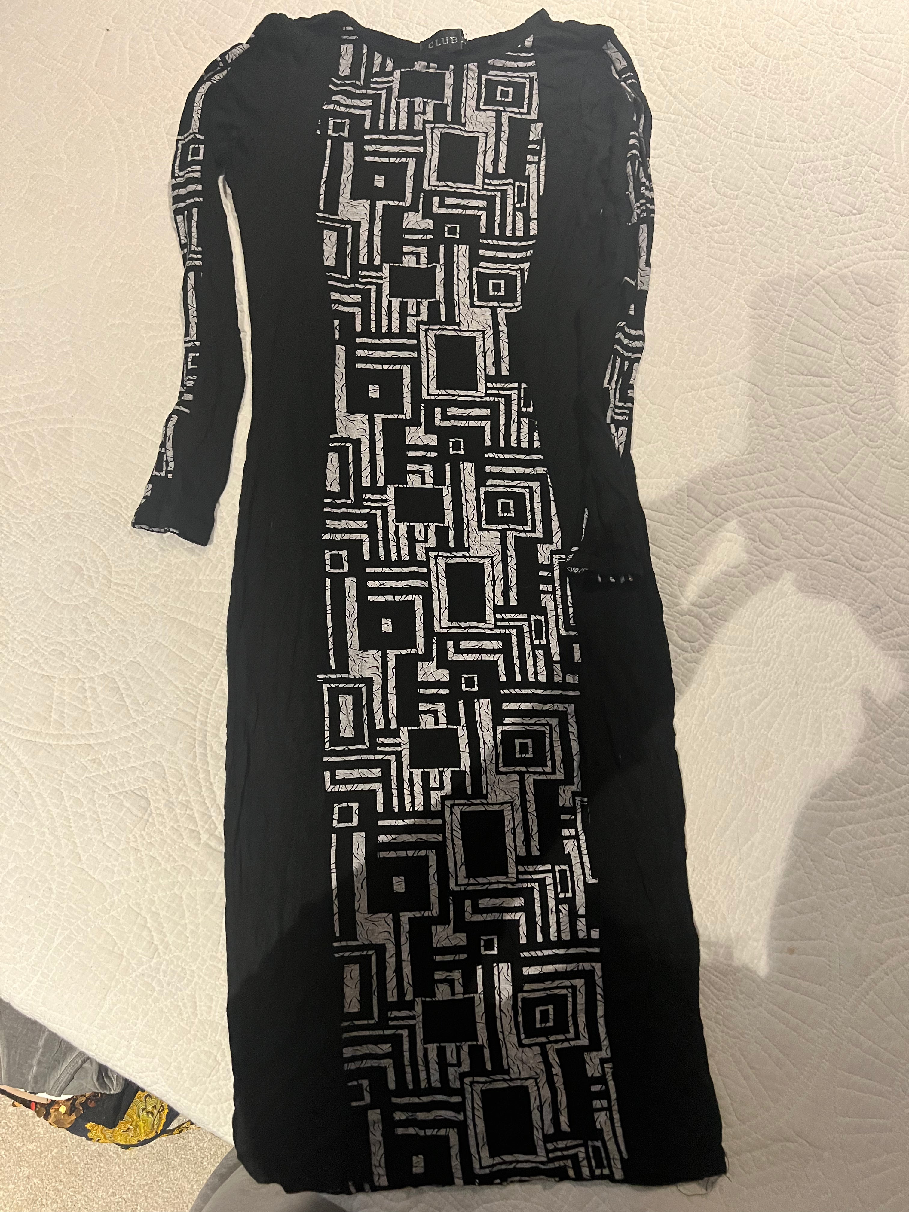 Black Club L maxi dress