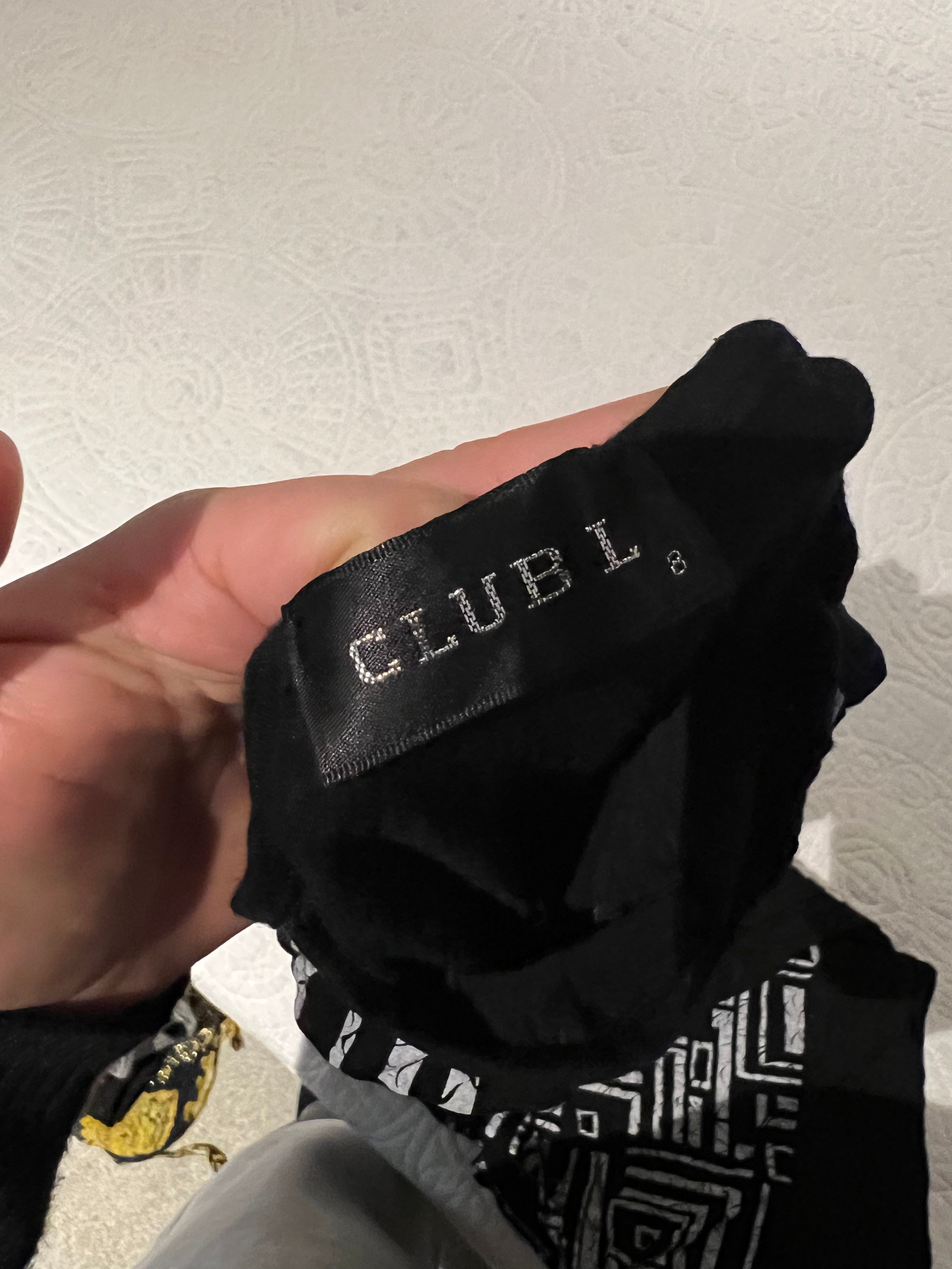 Black Club L maxi dress