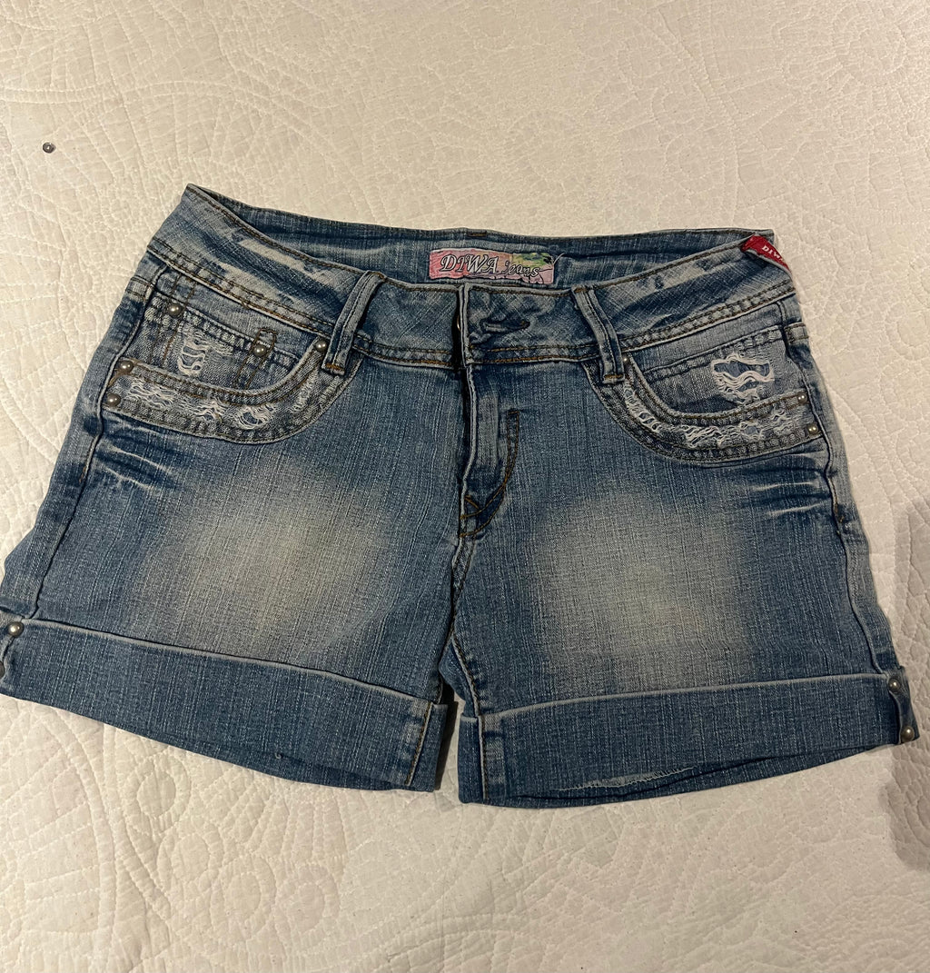Denim shorts