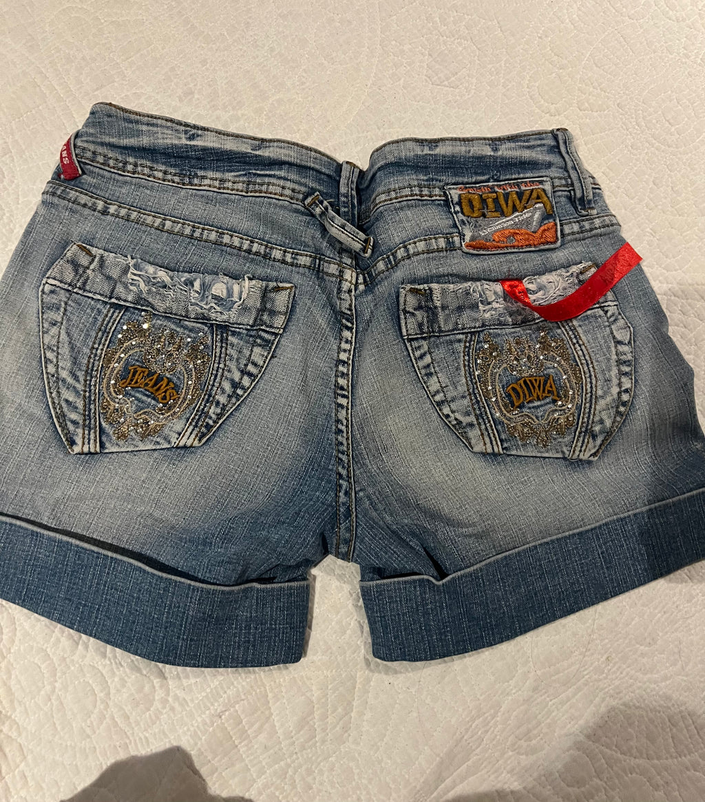 Denim shorts