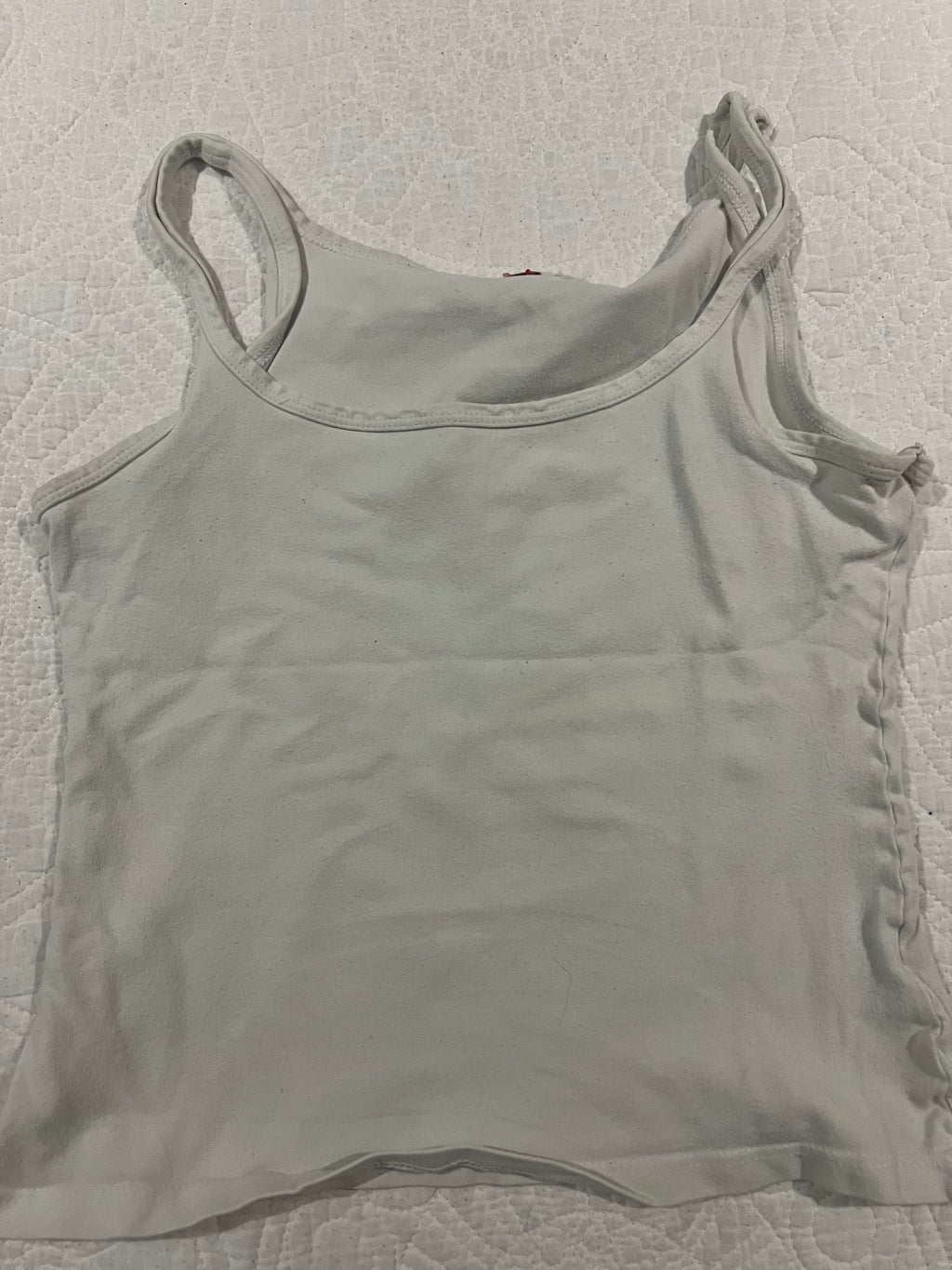 White cropped vest