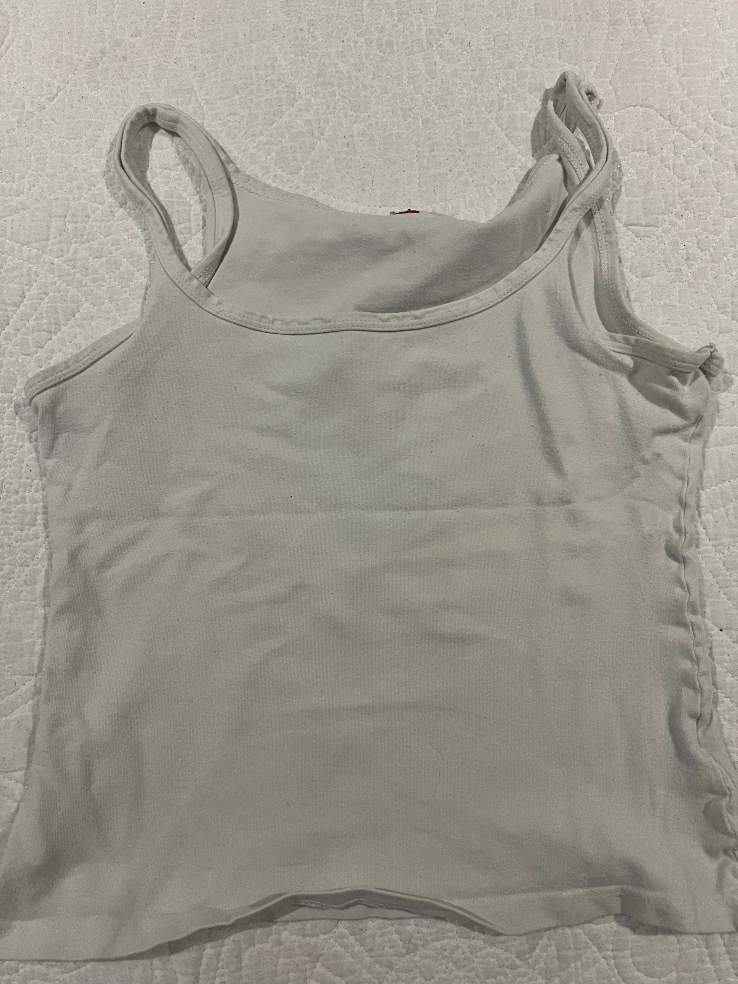 White cropped vest