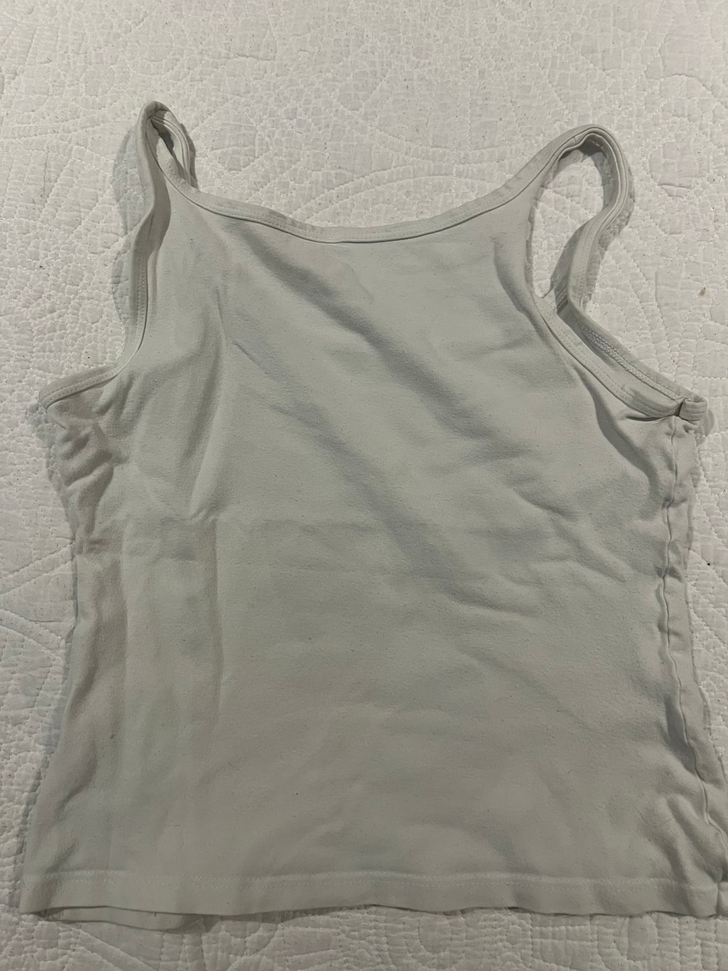 White cropped vest