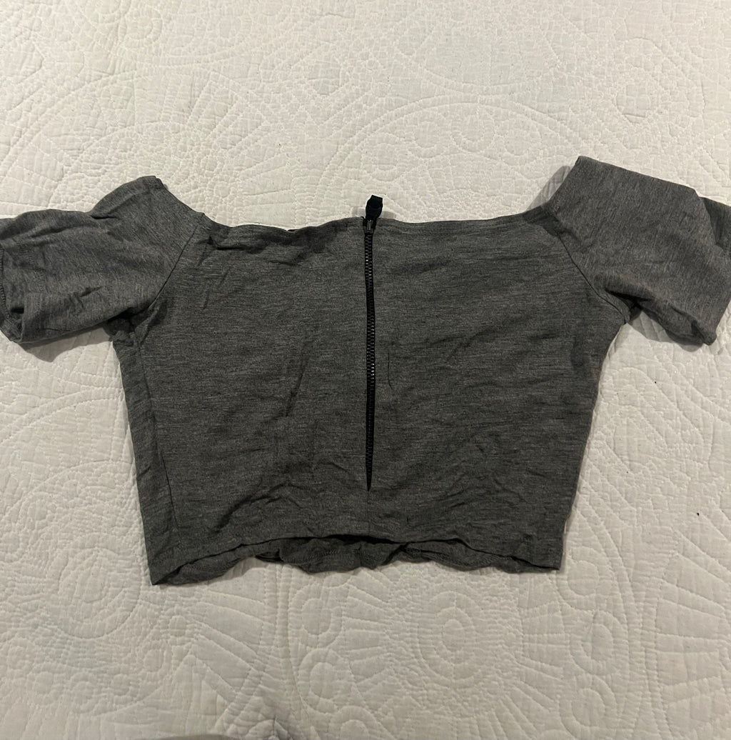 Grey crop top