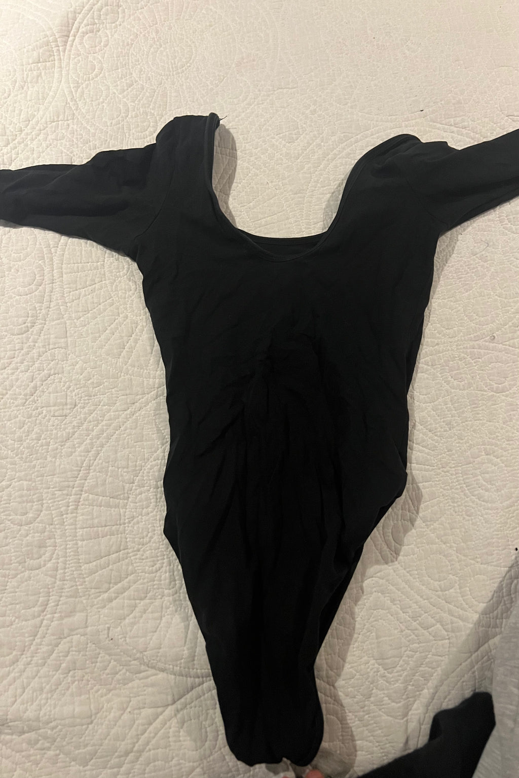 Black short sleeve bodysuit