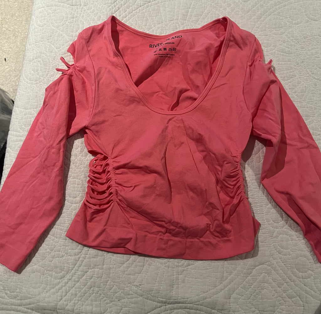 Long sleeve pink top