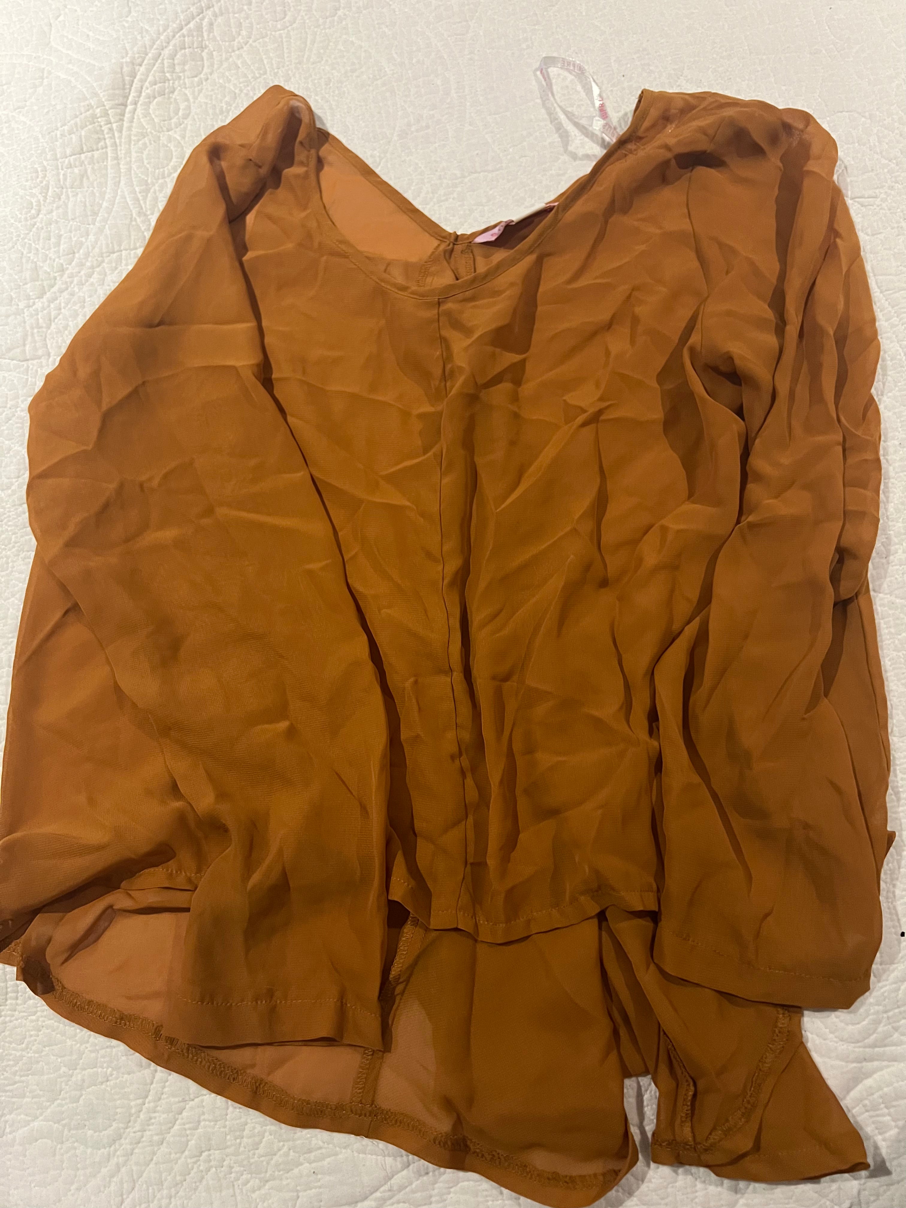 Mustard yellow over sized top