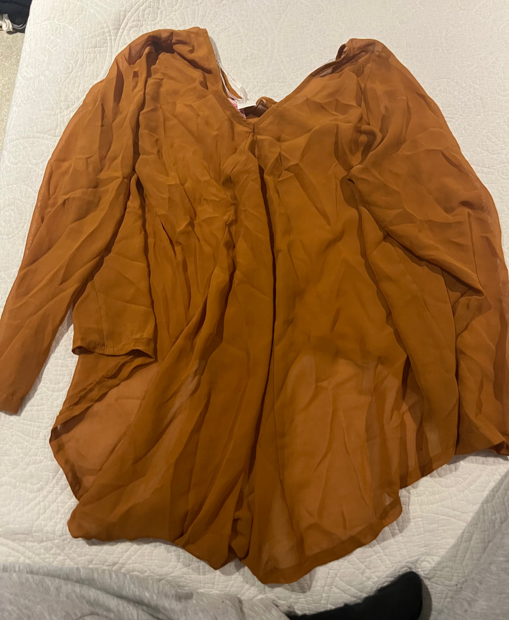 Mustard yellow over sized top
