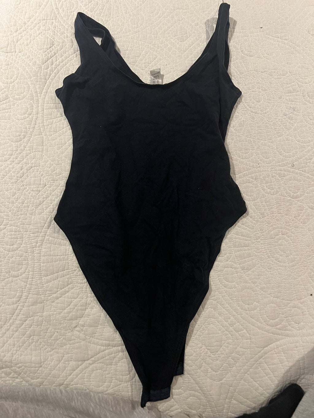 Black vest bodysuit