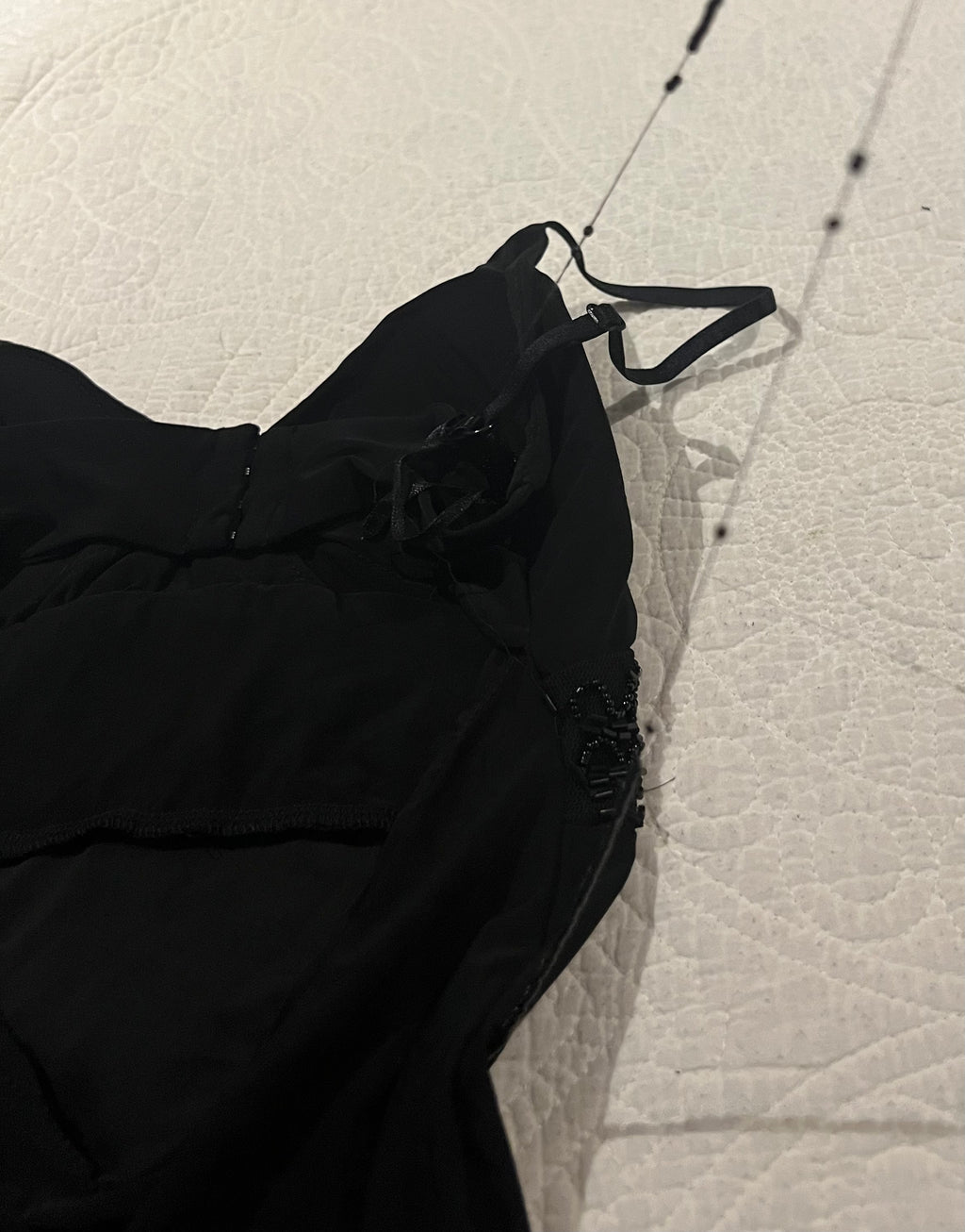 Black strappy top