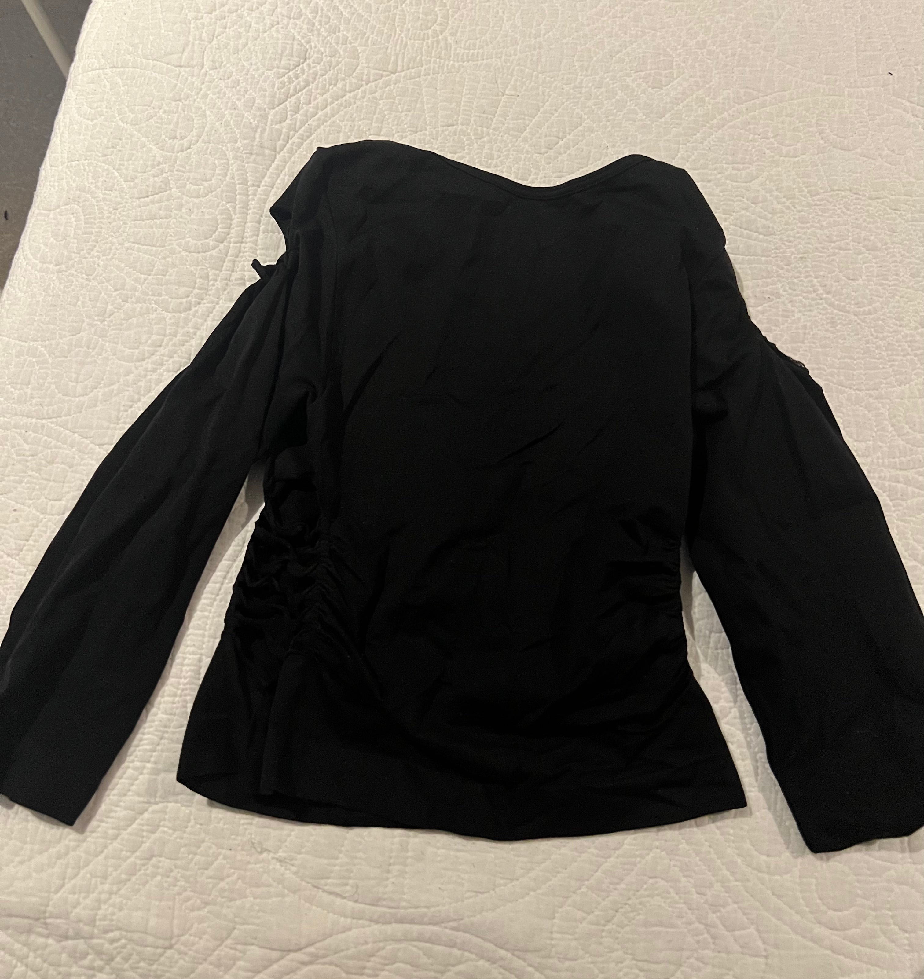 Black long sleeve top