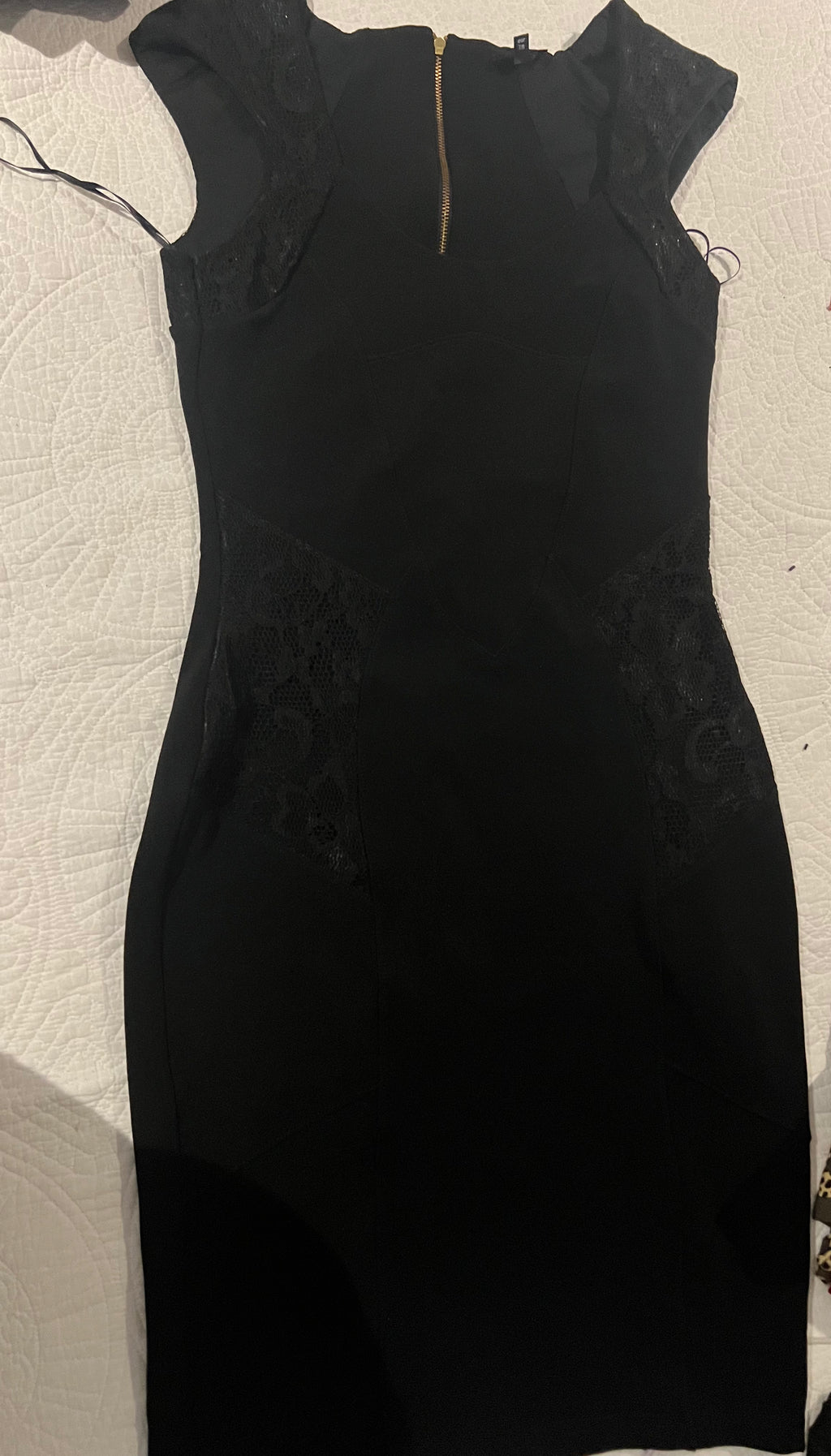 Black midi dress