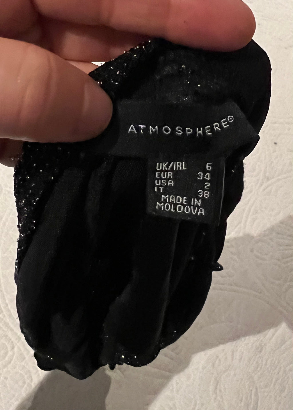 Black glitter bodysuit