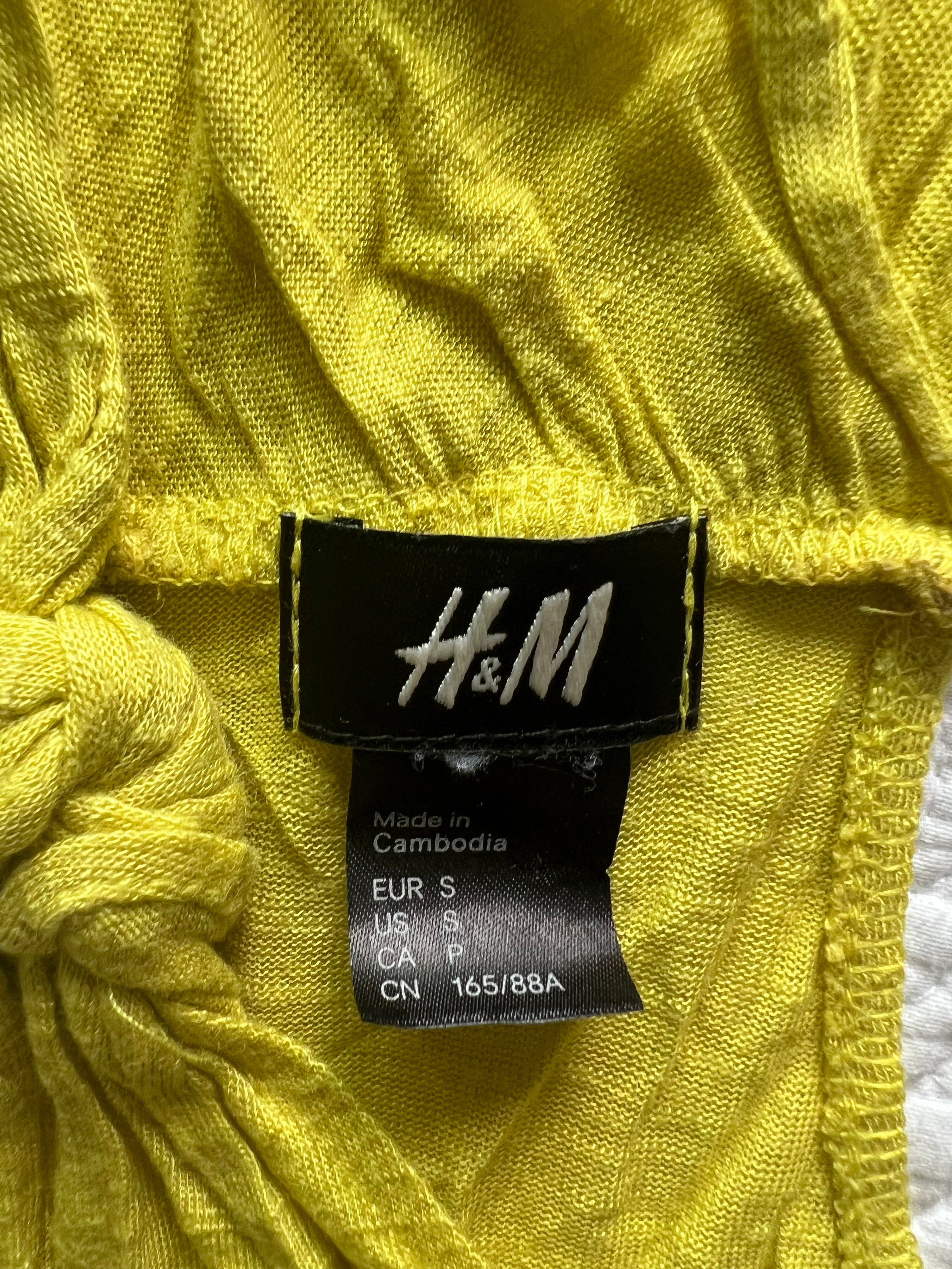Yellow midi dress