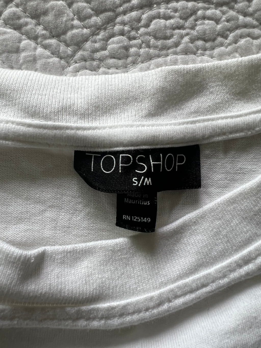 White crop top
