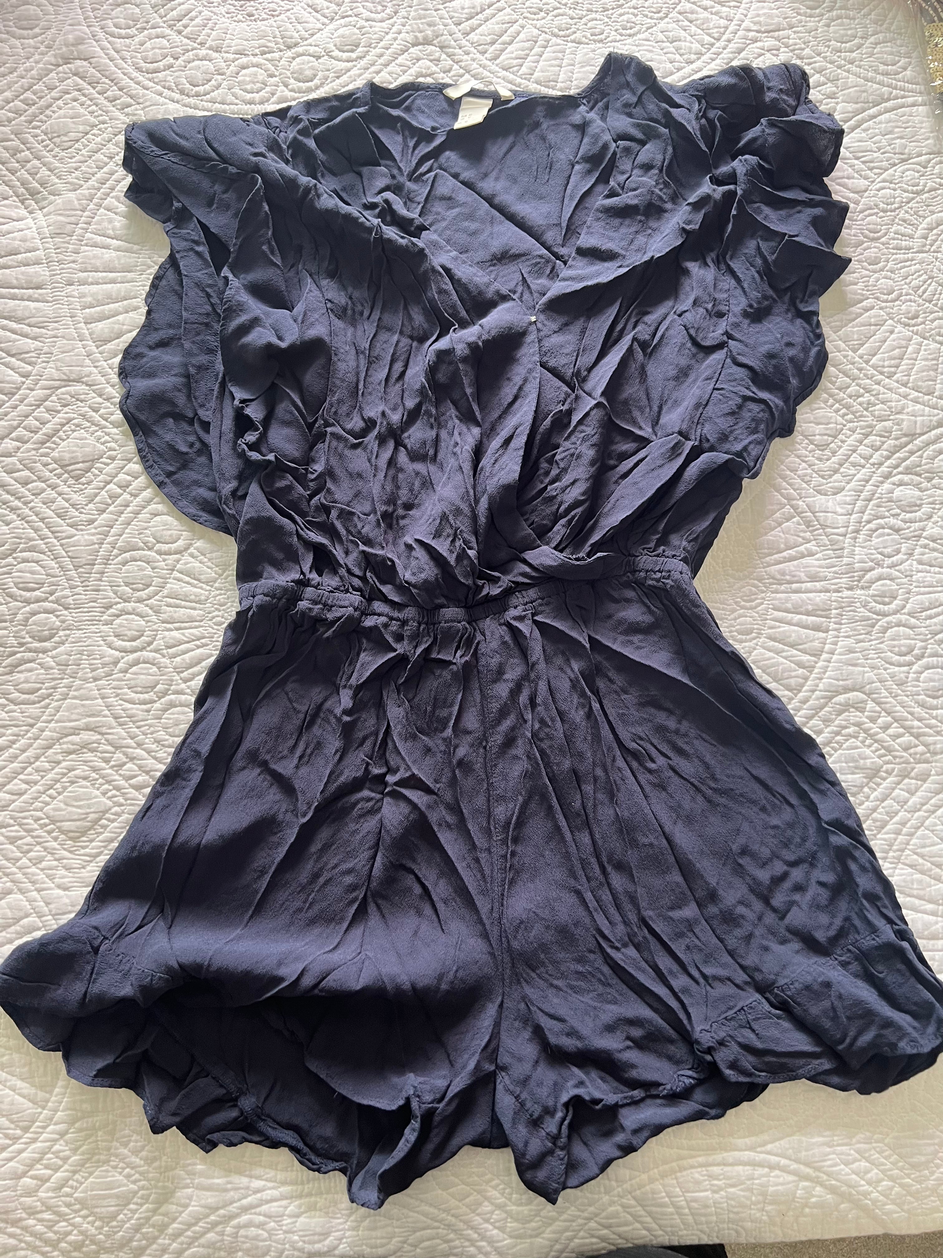 Navy playsuit