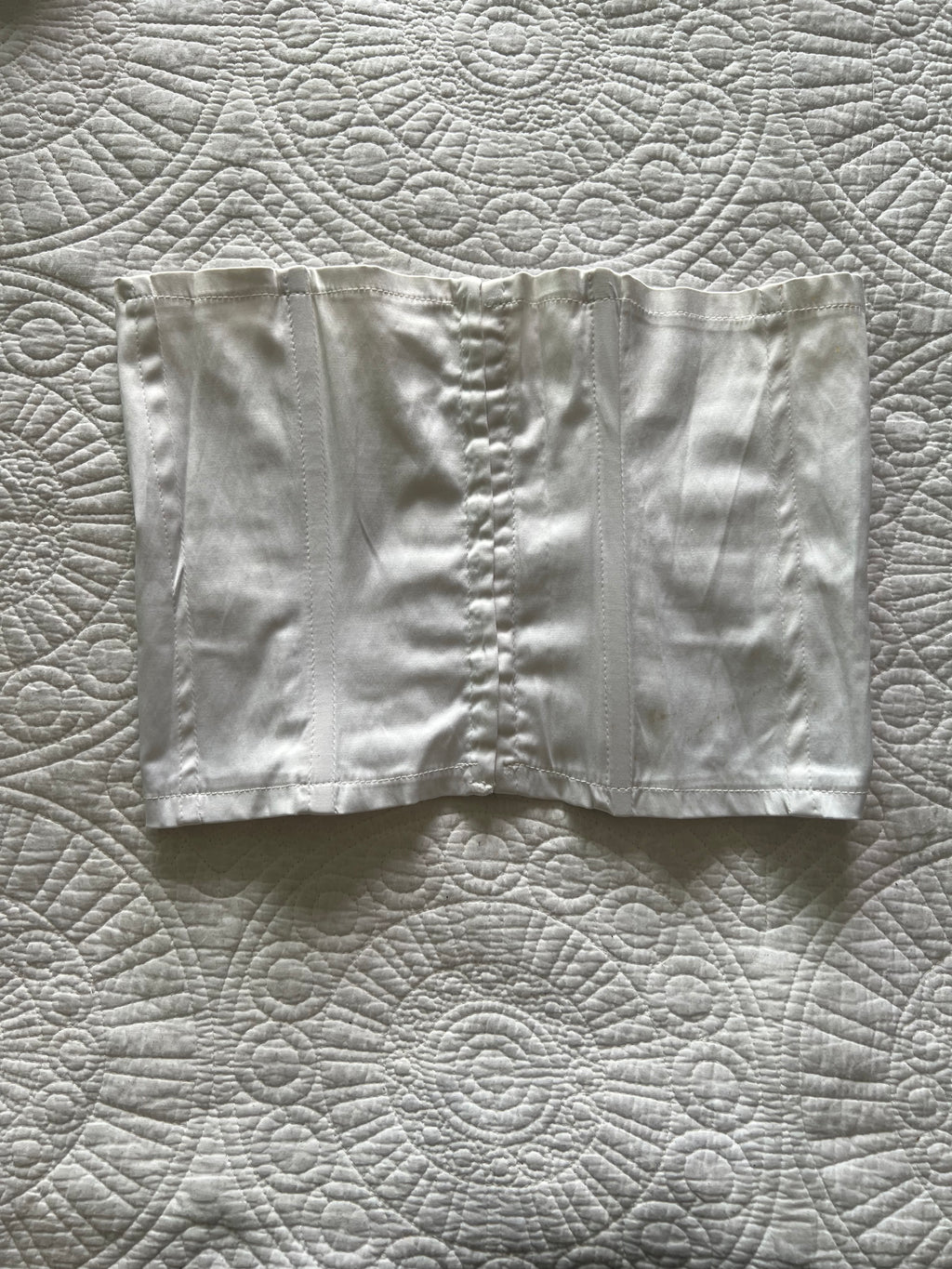 White corset top