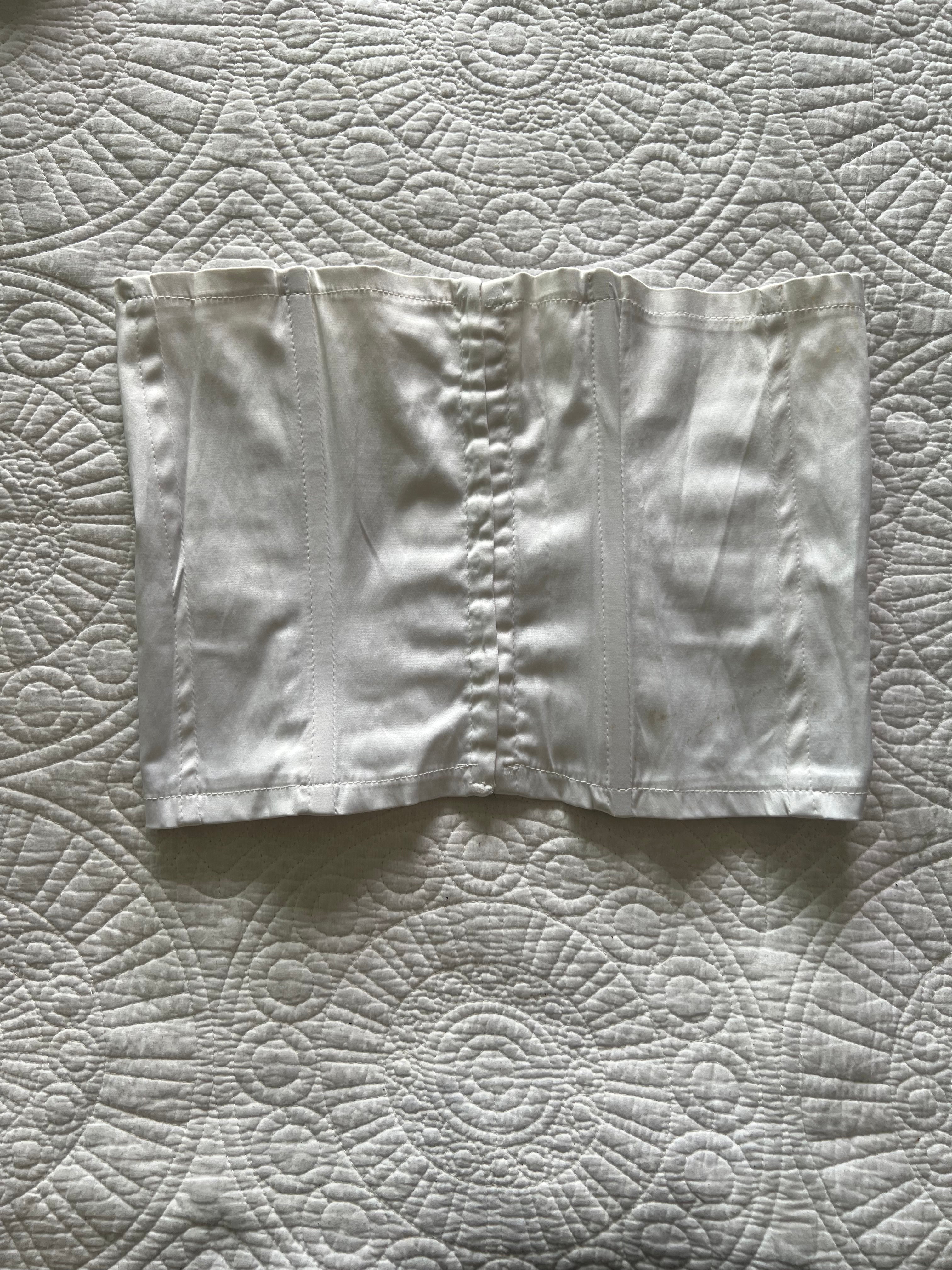 White corset top
