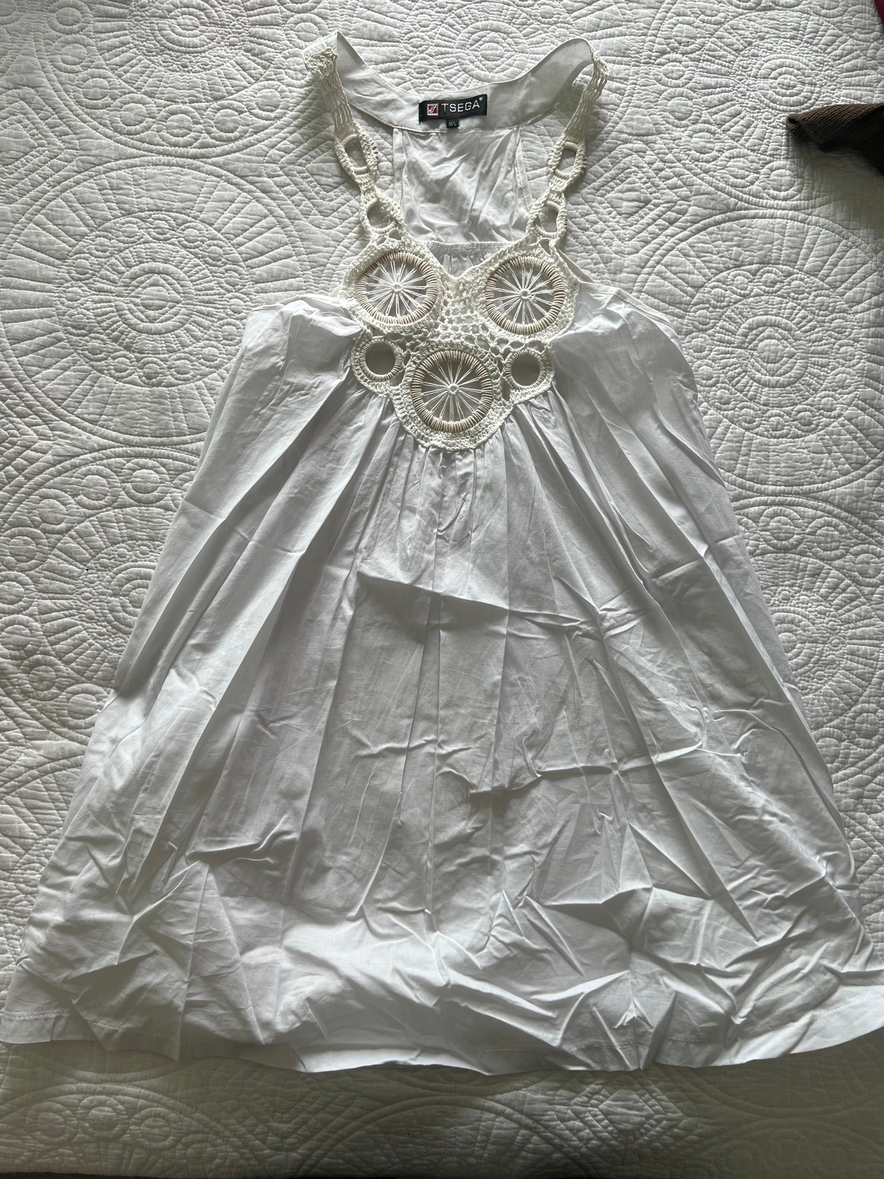 White linen top