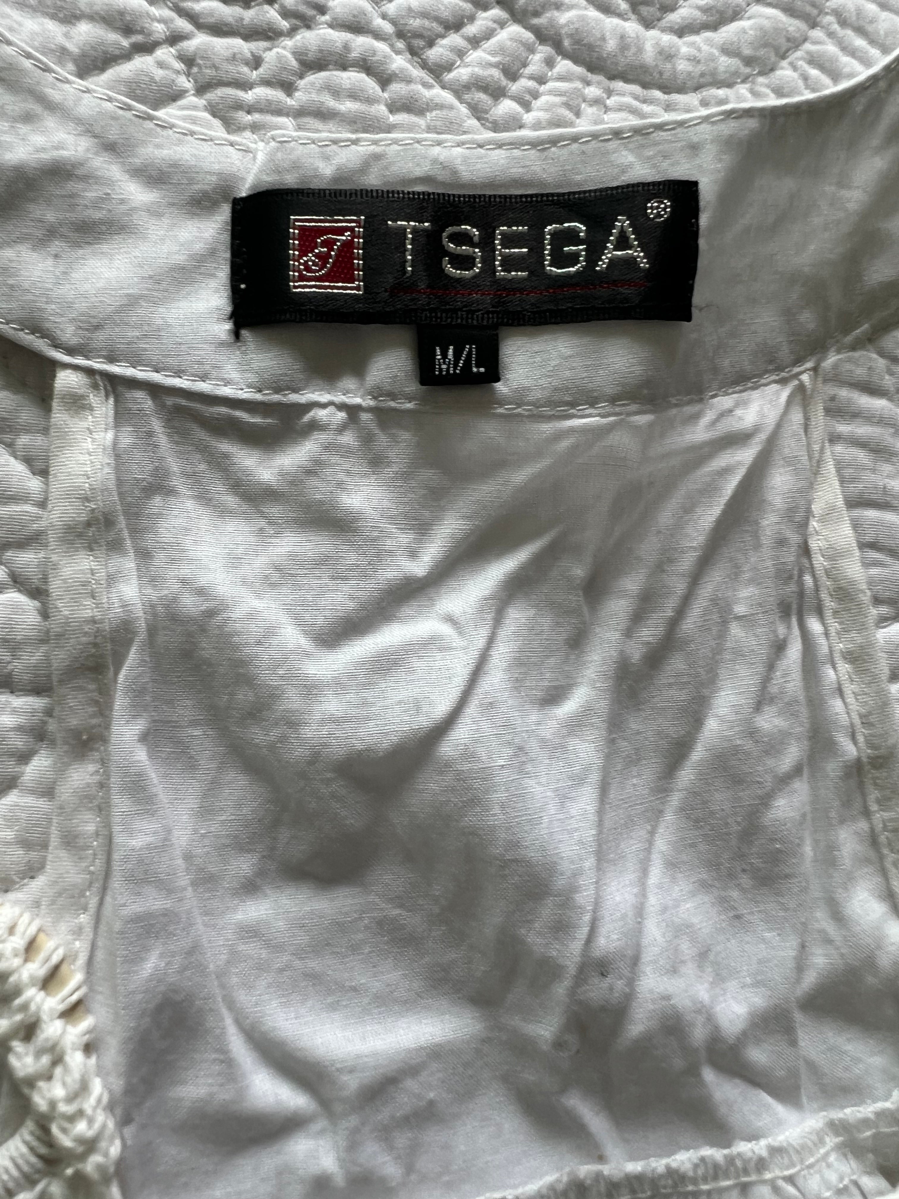 White linen top